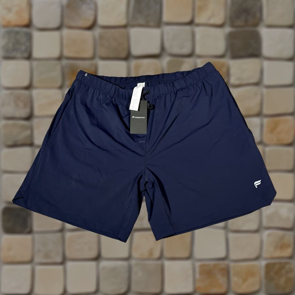 Fabletics Fabletics Shorts Mens 2XL Blue Navy Performance Stretch Running Gym NWT Size US 39 - 1 Thumbnail