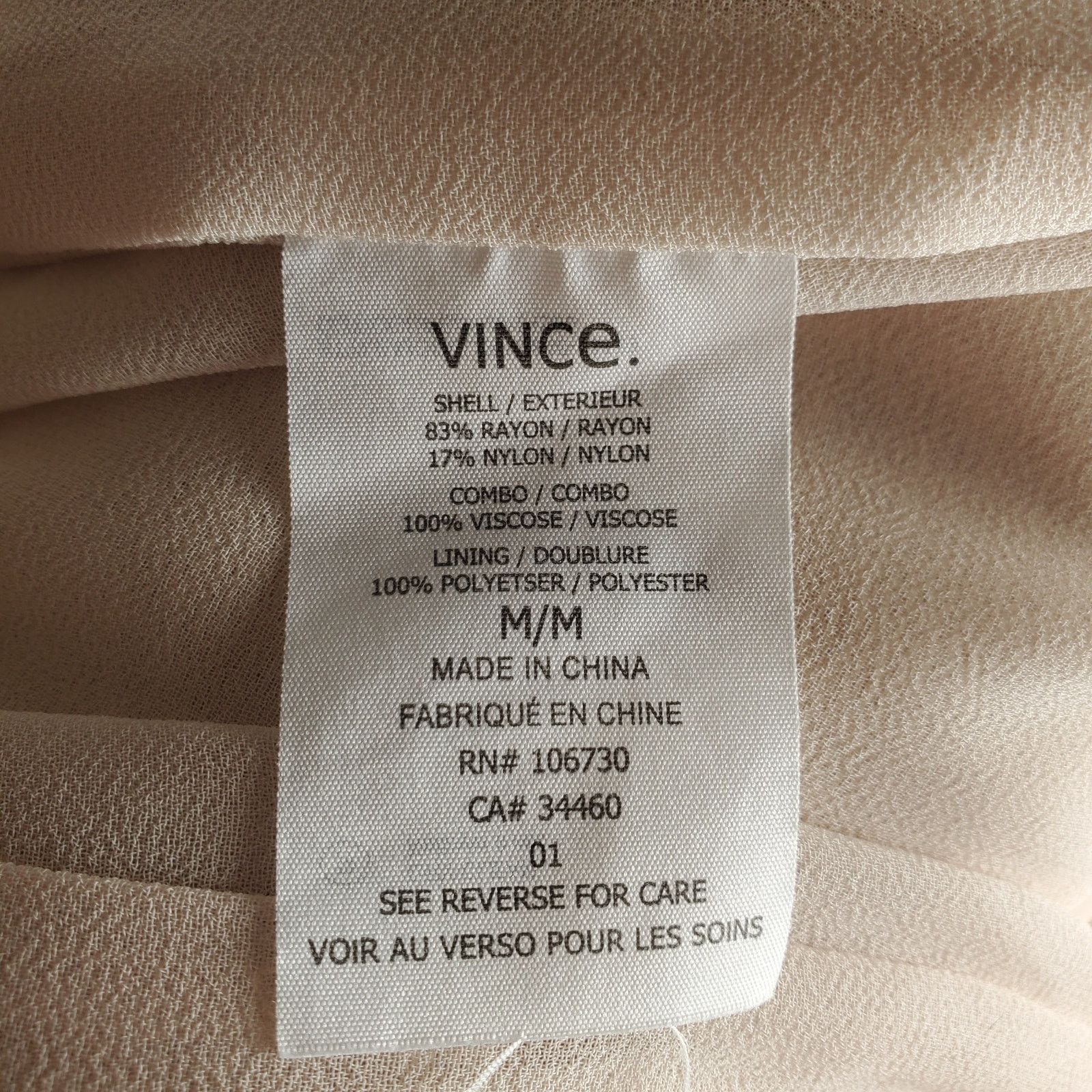 Vince Vince Pink Textured Blouse Medium Size M / US 6-8 / IT 42-44 - 6 Thumbnail