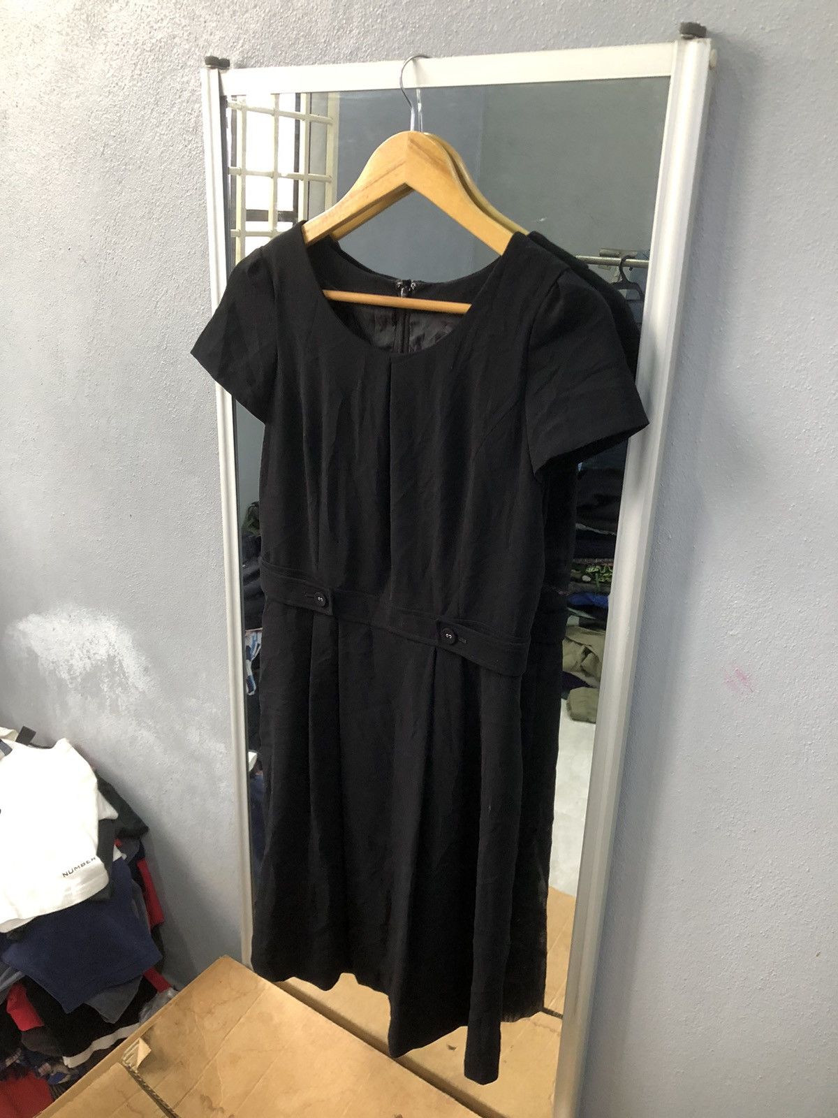 Michel Klein Michel Klein Paris Black Elegant Midi Dress Size XS / US 0-2 / IT 36-38 - 2 Thumbnail