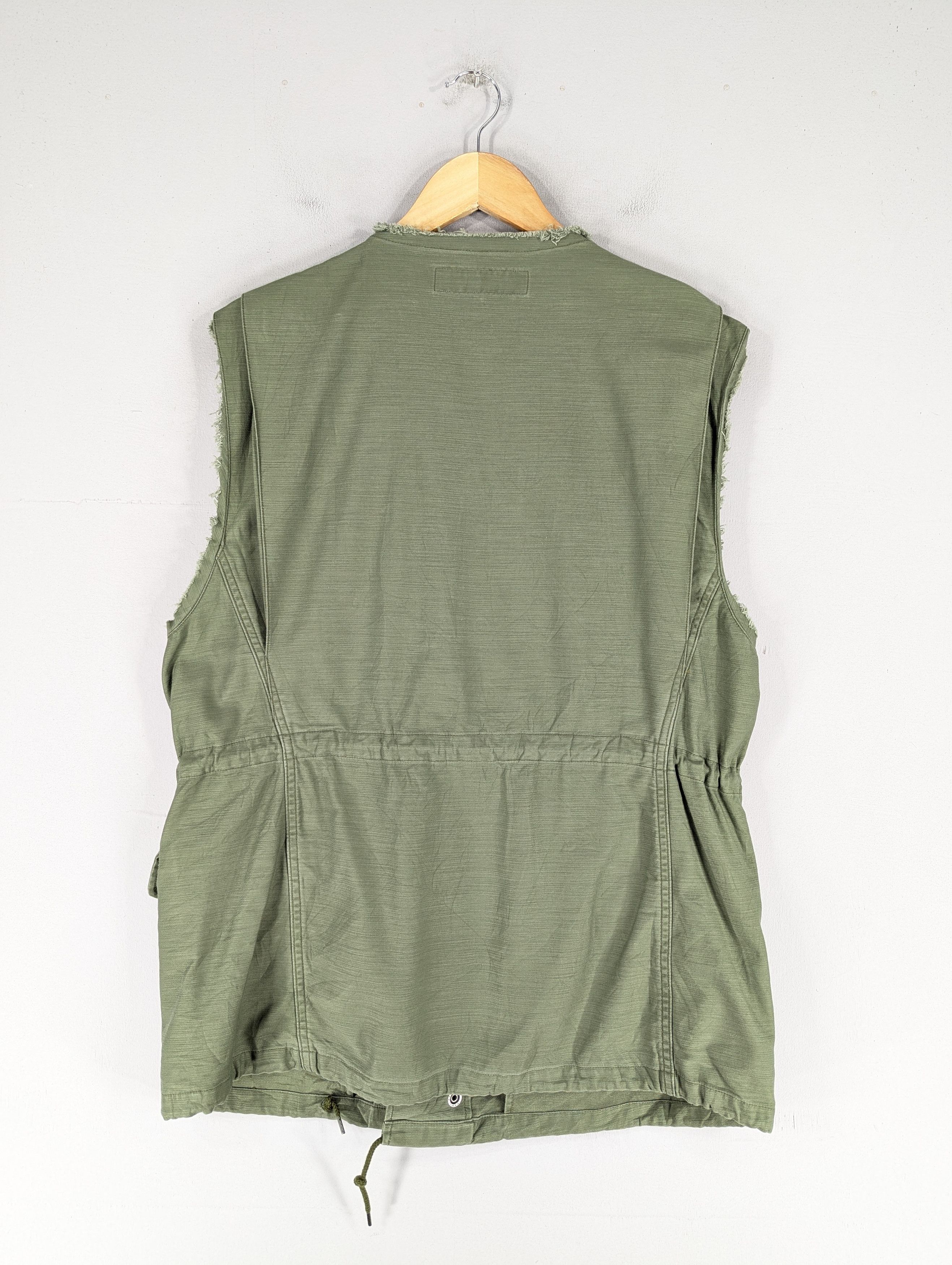Japanese Brand × Journal Standard Journal Standard Green Army Vest Zipper Jacket Size US L / EU 52-54 / 3 - 14 Thumbnail
