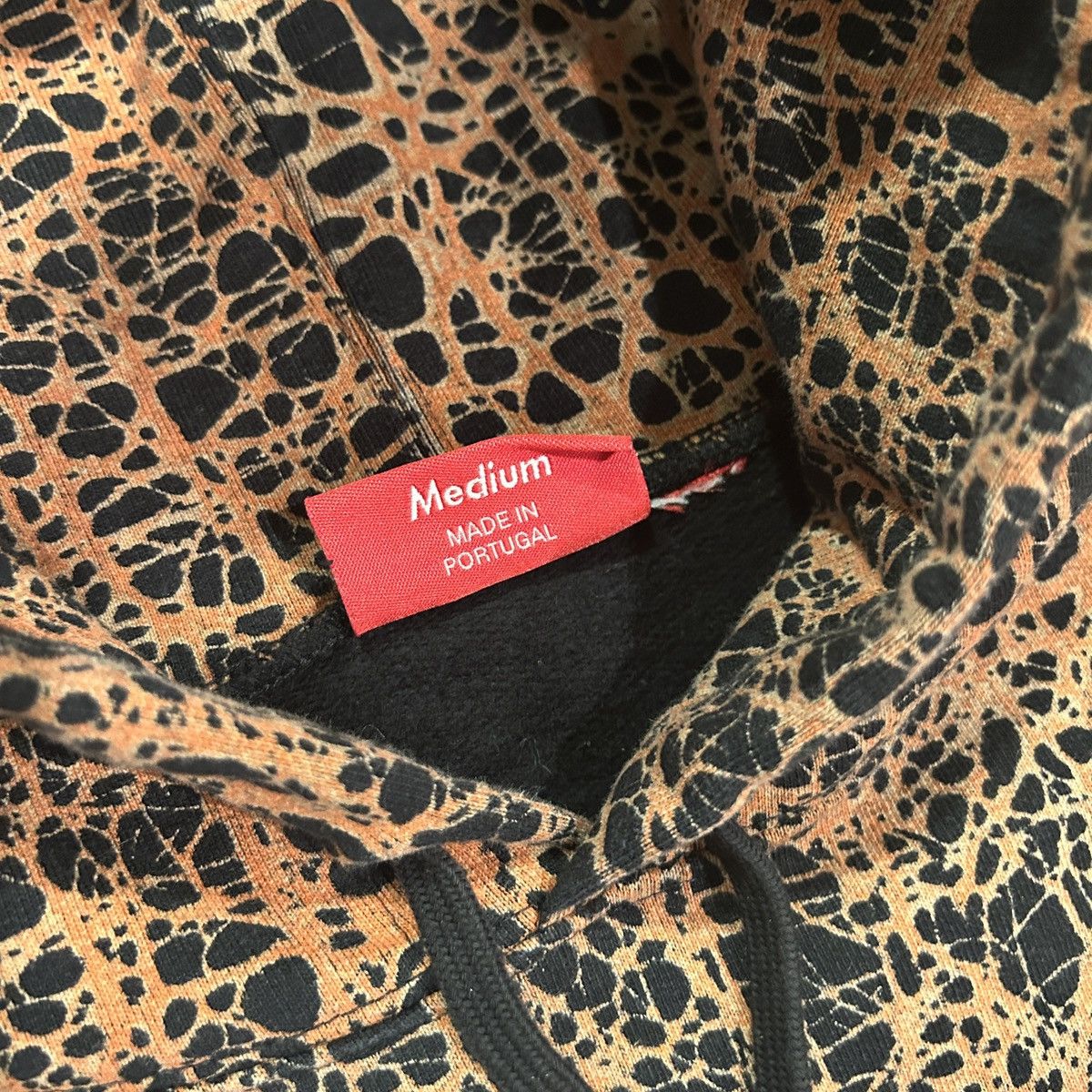 Supreme Supreme SS19 Orange Marble Hoodie Size M Size US M / EU 48-50 / 2 - 9 Thumbnail