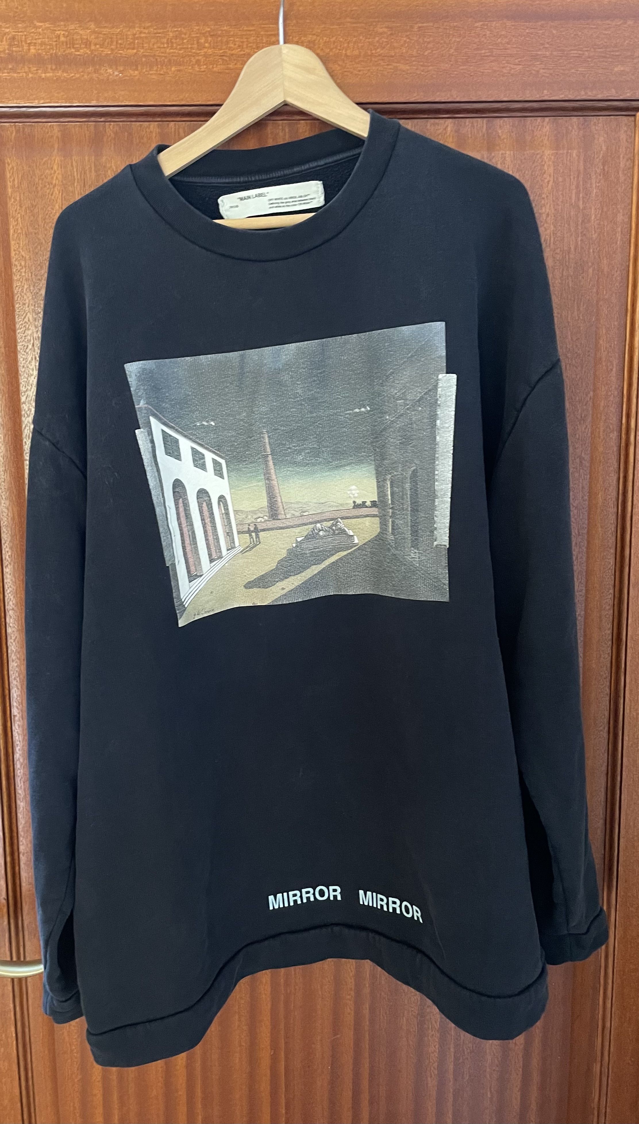 Off-White Off-White Diagonals Silver Chirico Crew Sweat Size US M / EU 48-50 / 2 - 2 Thumbnail