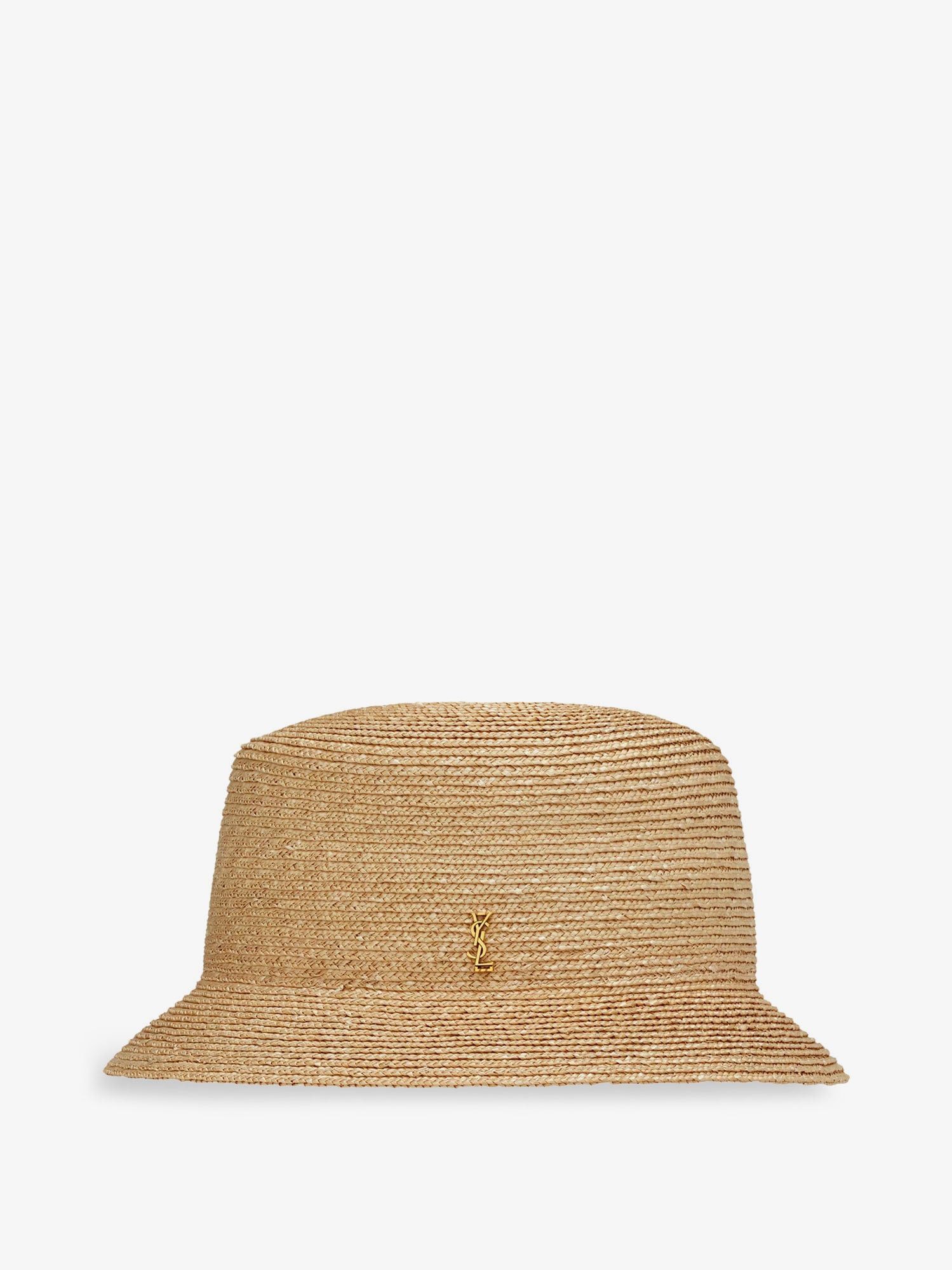 Saint Laurent Paris Raffia Fedora Hat Size ONE SIZE - 1 Thumbnail