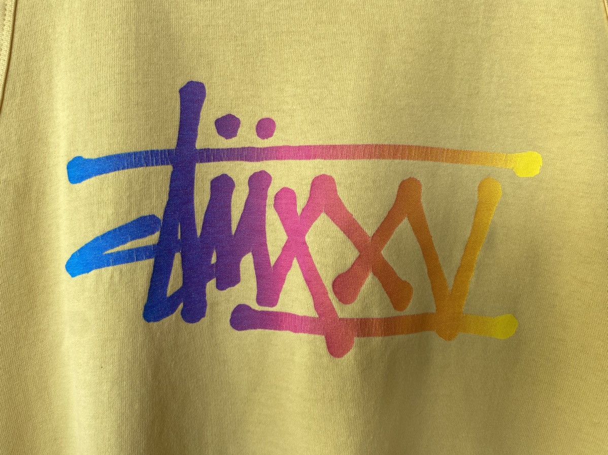 Stussy Rare Vintage 2005 Stussy Rainbow Logo Singlet Sleeveless Tees Size US M / EU 48-50 / 2 - 3 Thumbnail