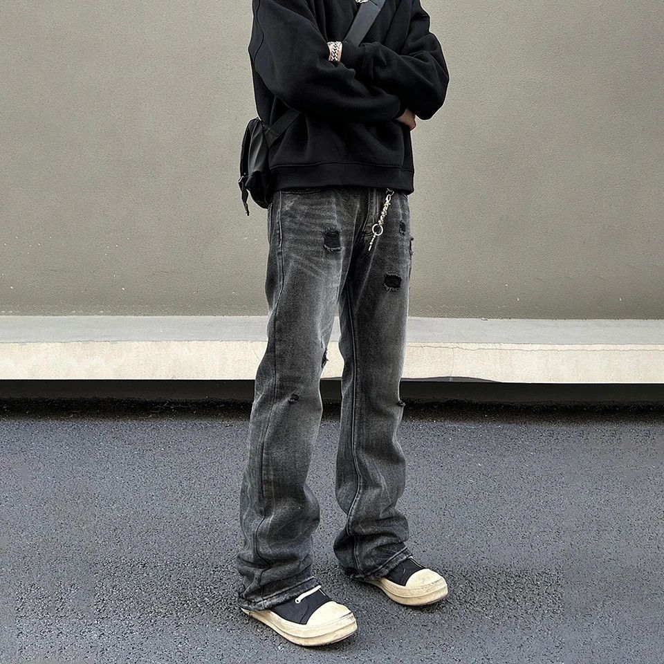Japanese Brand × Jean Black Streetwear Denim Pants Size US 32 / EU 48 - 1 Thumbnail