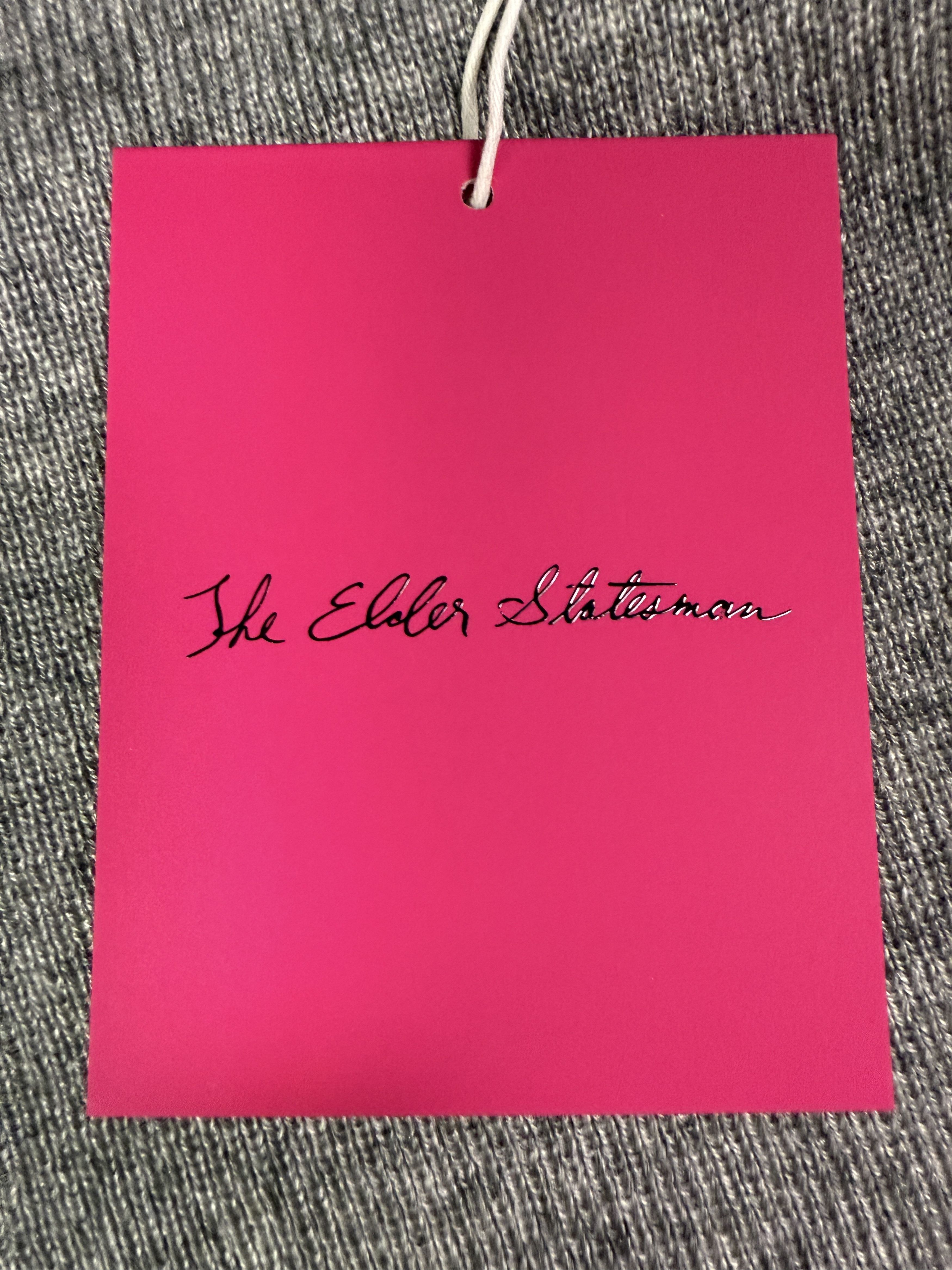 The Elder Statesman $495 The Elder Statesman Delicash Light Grey Fitted Tee Size S / US 4 / IT 40 - 10 Thumbnail