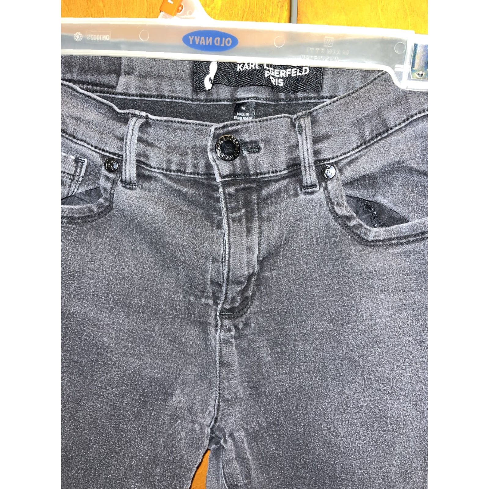 Karl Lagerfeld Vintage Karl Lagerfeld Women's Black Skinny Jeans Size 10 90s Denim Stretch City Chic Size 32" / US 10 / IT 46 - 2 Thumbnail
