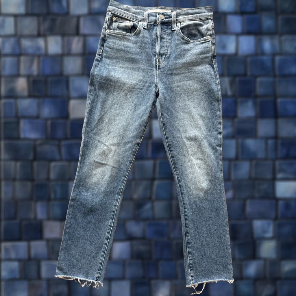 Frank & Eileen Frank & Eileen Jeans Womens 26 Straight Crop Denim Blue 5-Pocket Button Inseam 25"} Size 26" / US 2 / IT 38 - 1 Thumbnail