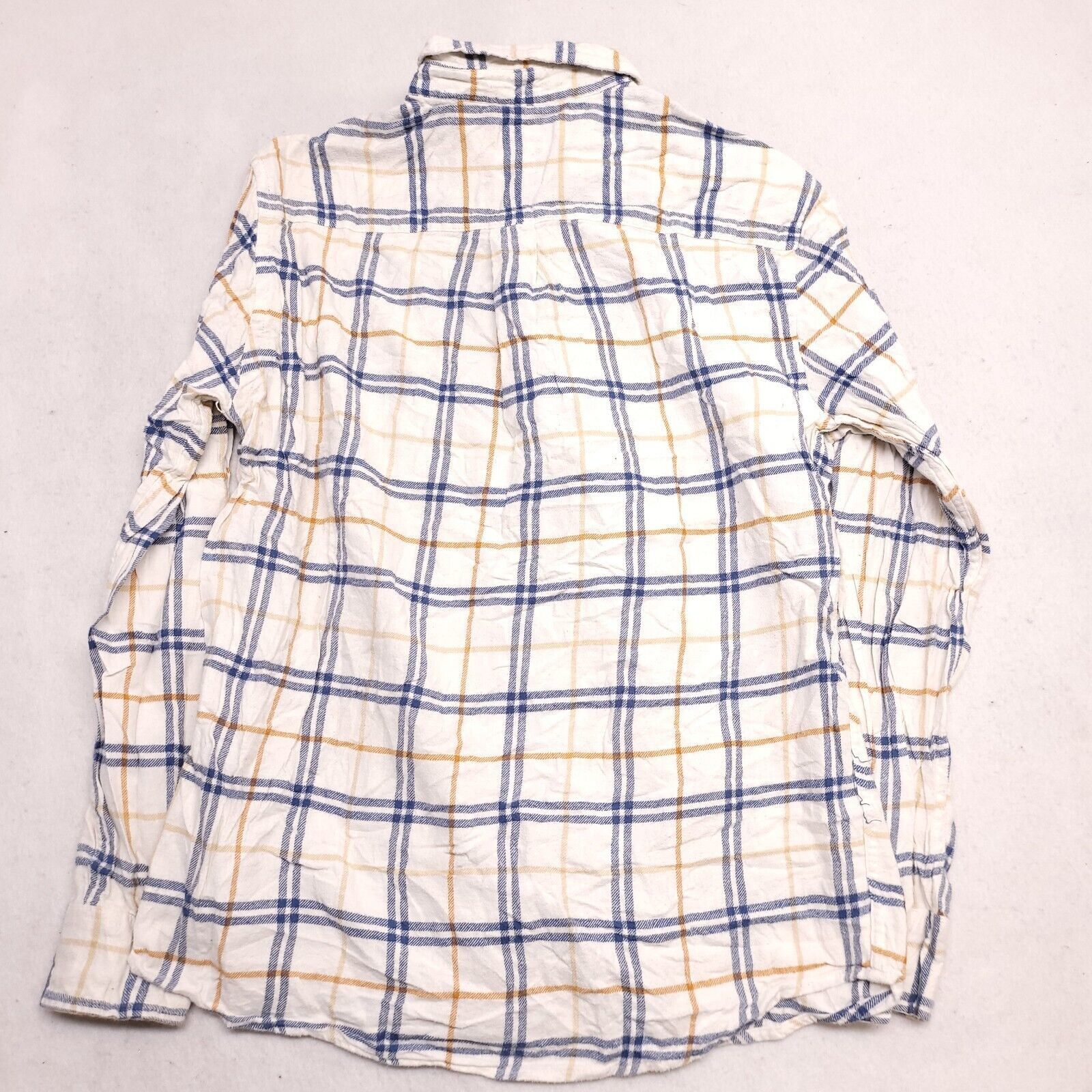 Croft & Barrow Croft & Barrow Windowpane Flannel Shirt Mens Size M White Size US M / EU 48-50 / 2 - 10 Thumbnail