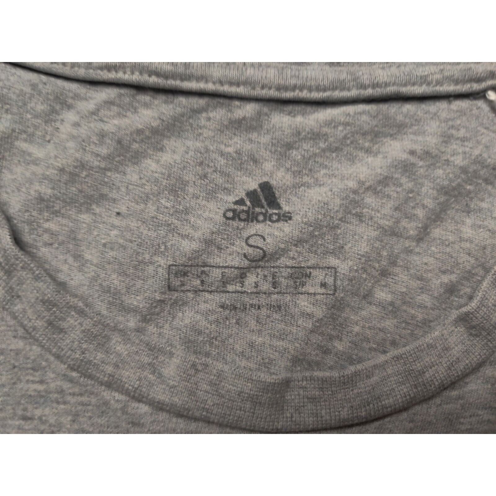 Adidas Adidas Shirt Adult Mens Small Gray Black Soccer Spell Out Size US S / EU 44-46 / 1 - 3 Thumbnail