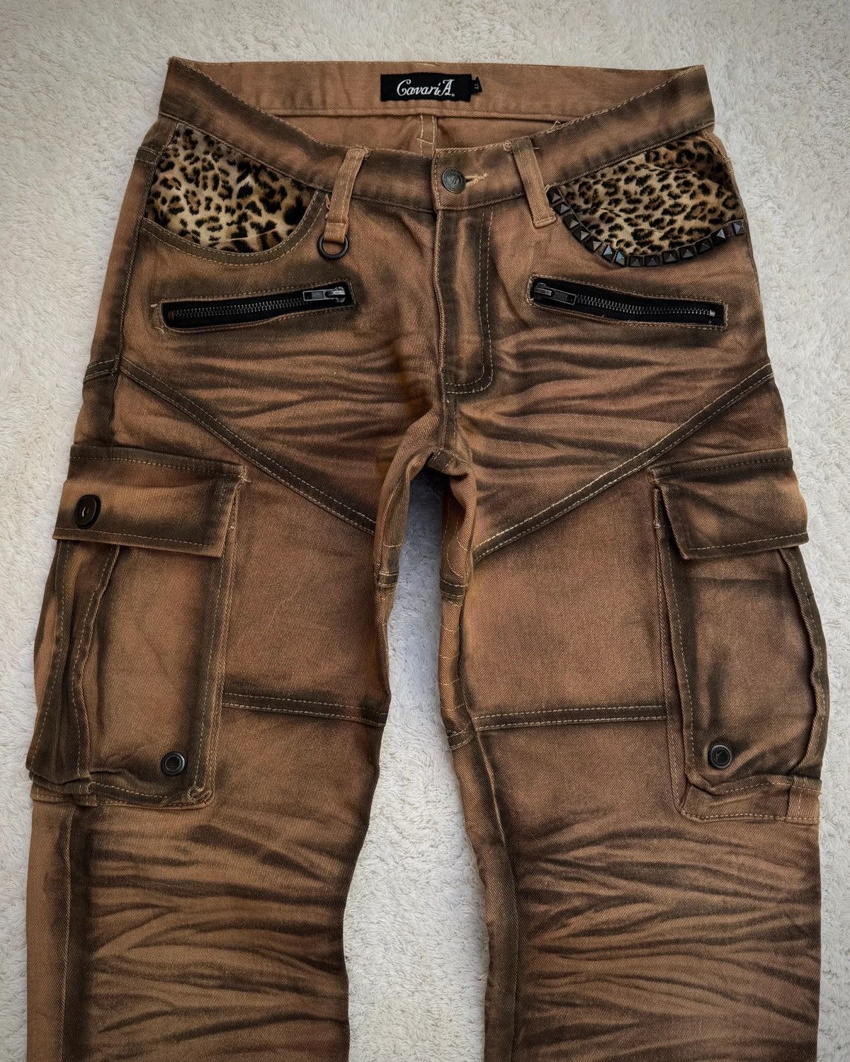 Other cavaria leopard flared pants Size US 31 - 5 Thumbnail