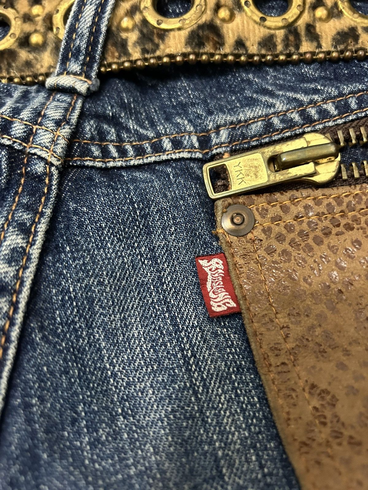 Tornado Mart RNA Inc Japan Distressed Snake Pocket Back Size US 31 - 13 Thumbnail
