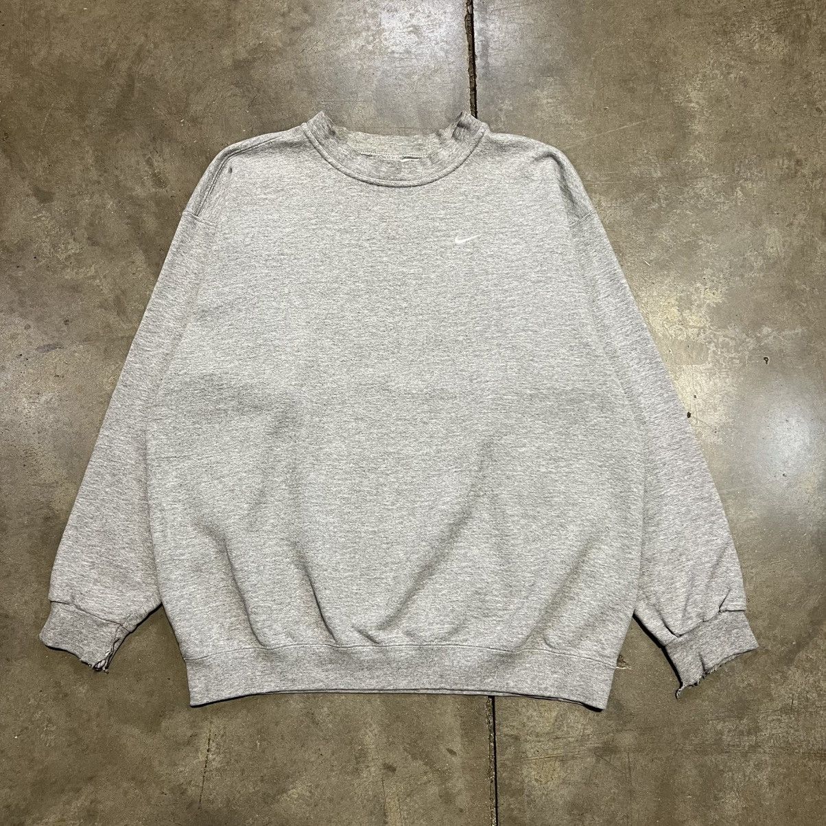 Nike × Vintage Vintage 90s Nike Mini Swoosh Crewneck Sweatshirt Boxy USA Size US L / EU 52-54 / 3 - 7 Thumbnail