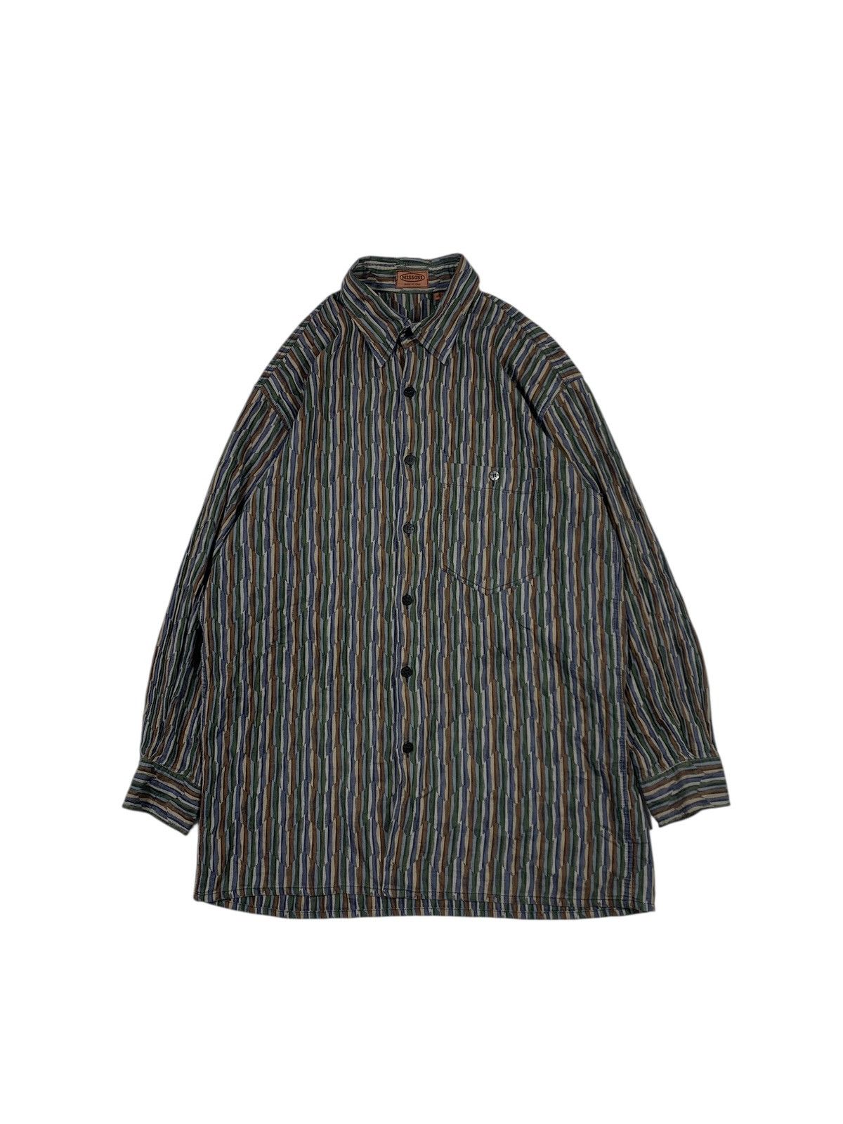 Missoni × Vintage Vintage missoni button up shirt Size US L / EU 52-54 / 3 - 1 Thumbnail