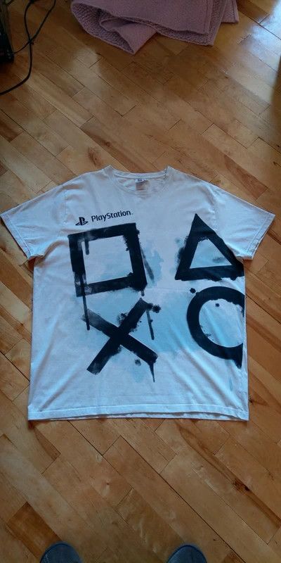 Japanese Brand Original PS3 Release Shirt 2006 Sony PLAYSTATION 3 RARE Boxy Size US XXL / EU 58 / 5 - 7 Thumbnail