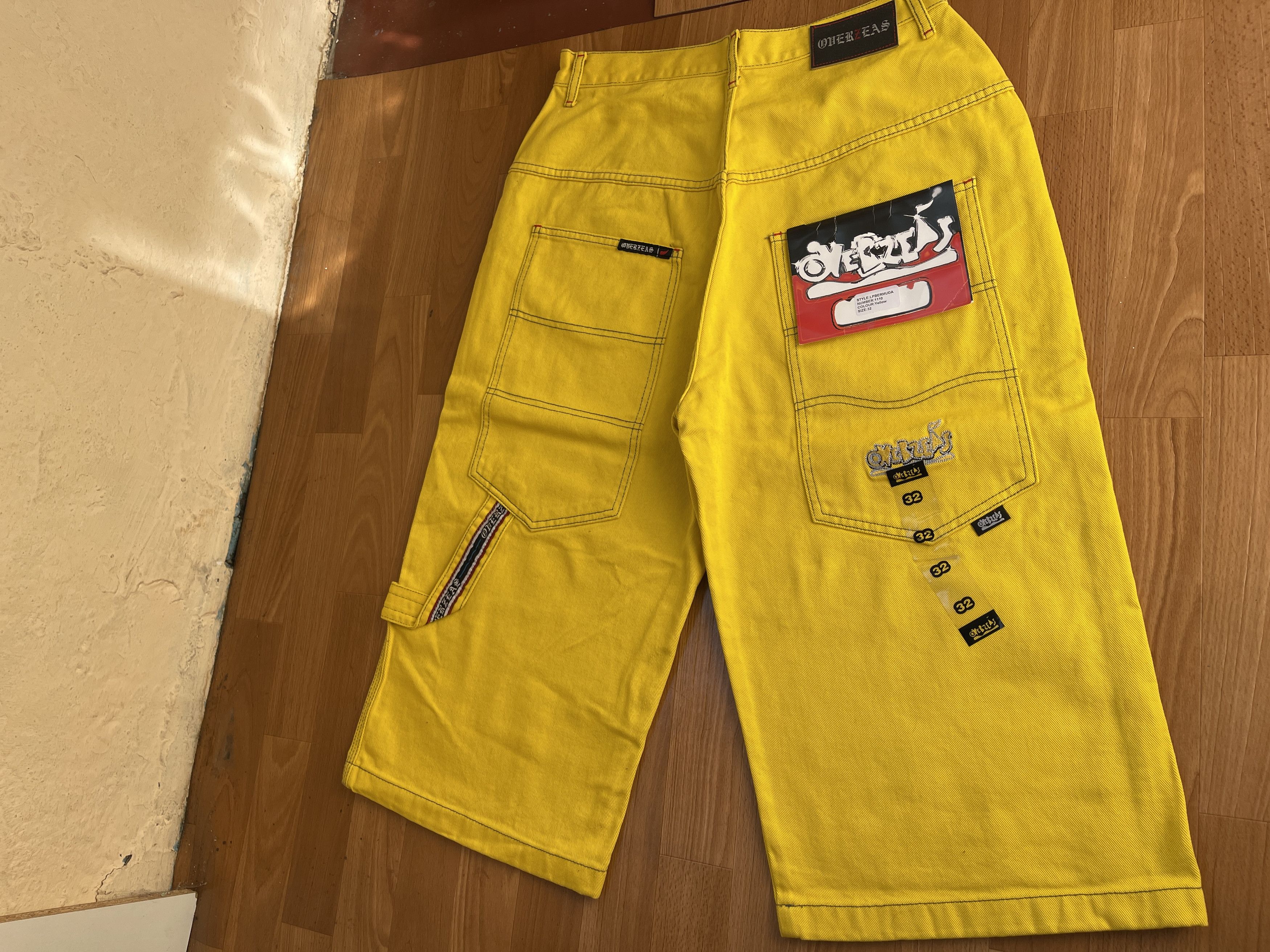 Other Overseas jeans shorts, vintage denim hip hop, 90s, size W 32 Size US 32 / EU 48 - 4 Thumbnail