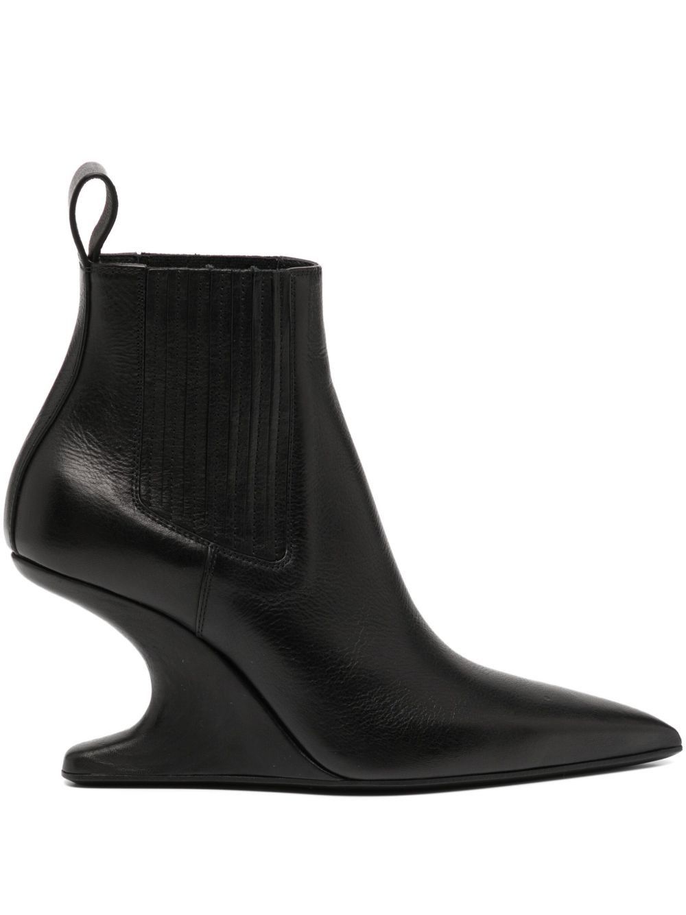 Rick Owens LEATHER ANKLE BOOTS Size US 8 / IT 38 - 1 Thumbnail