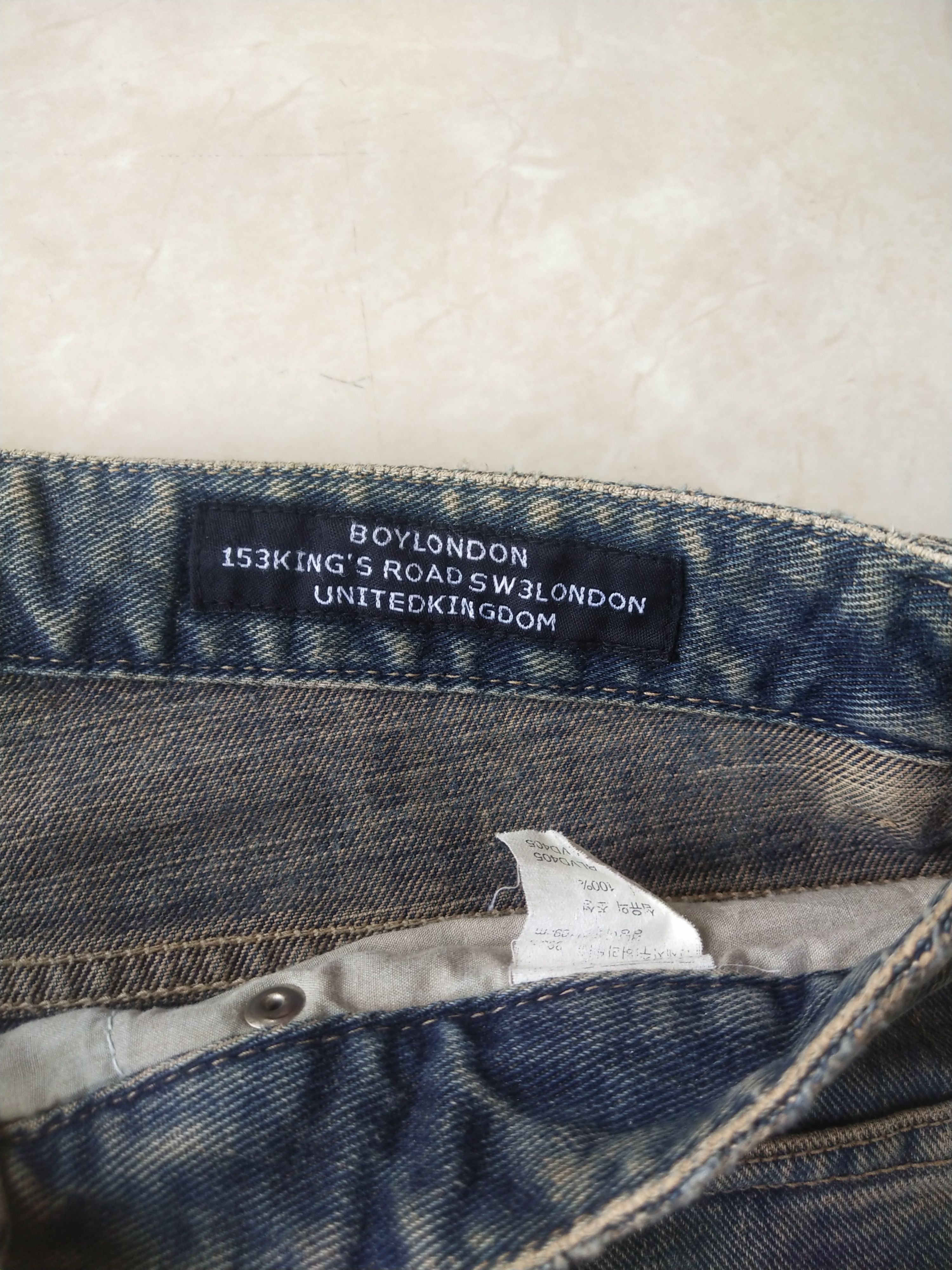Boy London Boy London Archive Mud Wash Denim Jeans Size US 31 - 9 Thumbnail