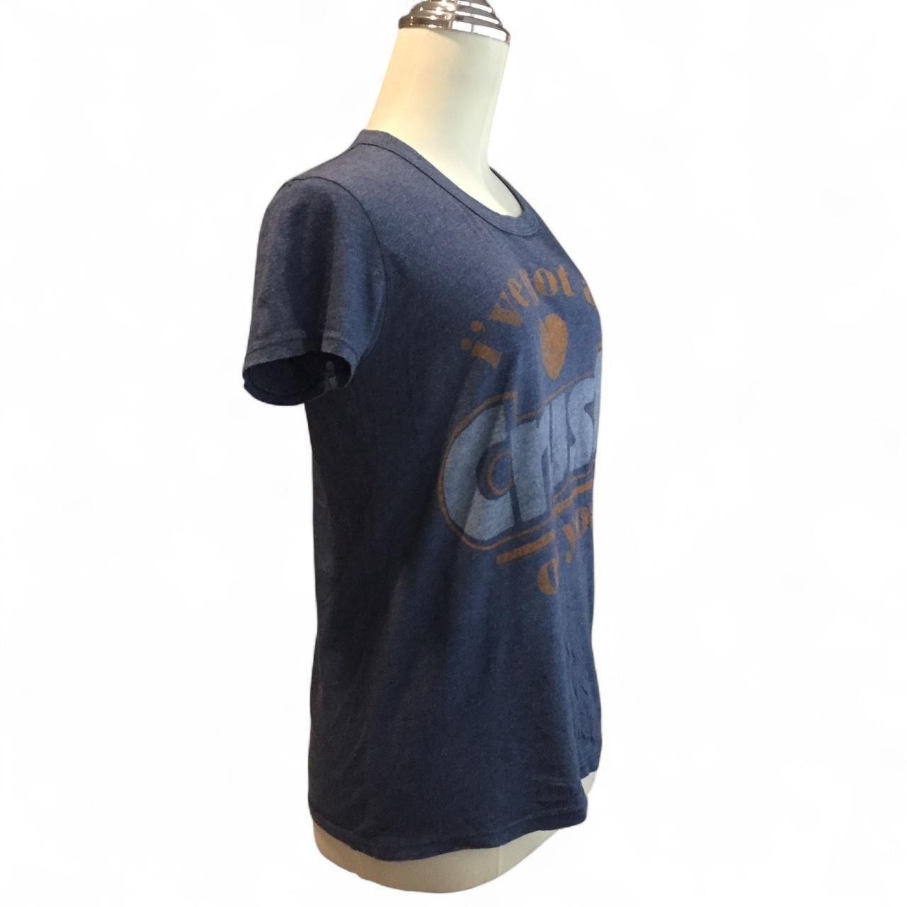 Junk Food JUNK FOOD navy blue graphic tee with text and heart design❣️ Size M / US 6-8 / IT 42-44 - 2 Thumbnail