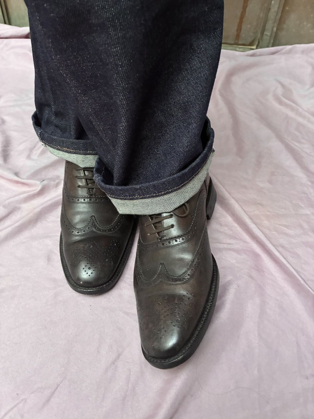 Church's Church’s dark brown full brogue oxford formal shoes Size US 10 / EU 43 - 11 Thumbnail
