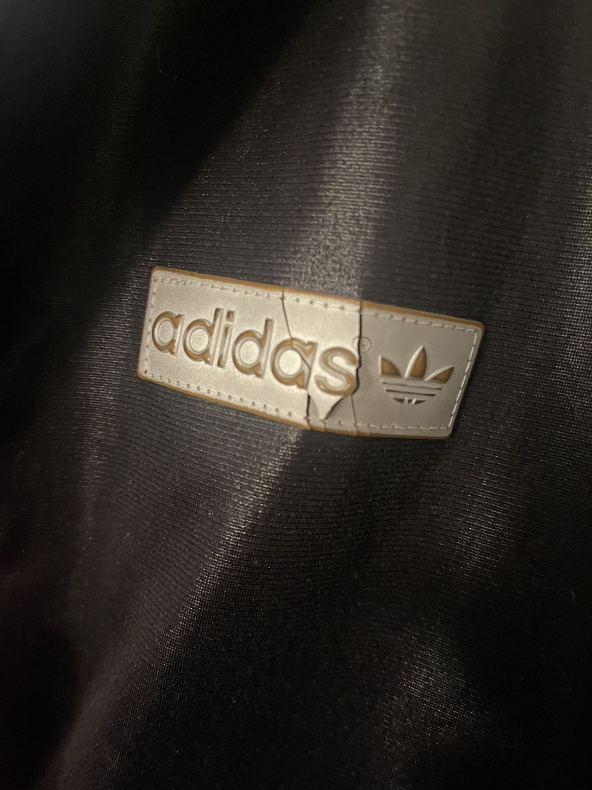 Adidas Adidas Chile 62 Faux Leather Track Jacket Black Red Size S Size US S / EU 44-46 / 1 - 5 Thumbnail