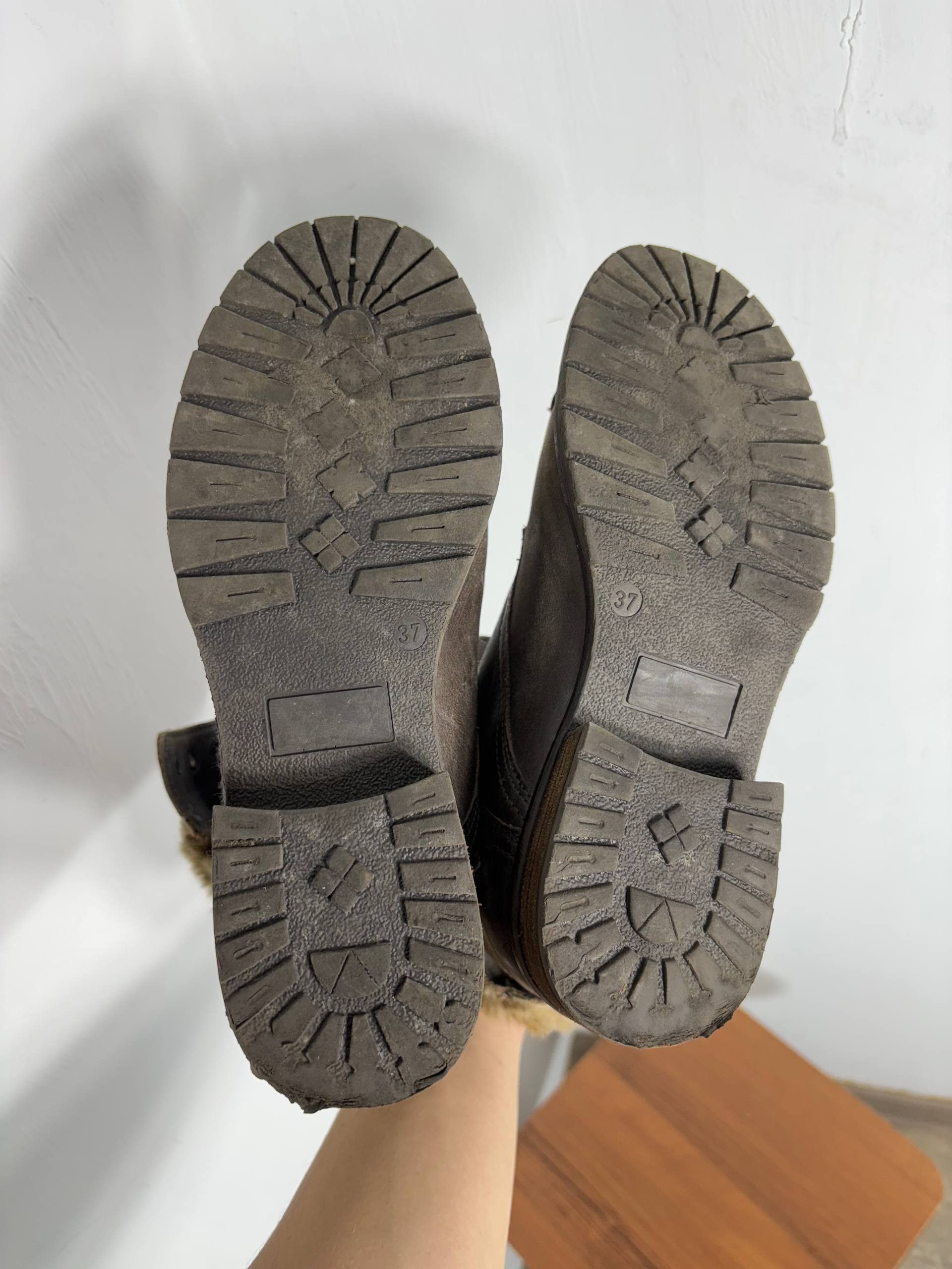 Hysteric Glamour VTG Avant Garde Fur AS 98 Style Leather Boots Shoes Size US 5 / EU 37 - 9 Thumbnail