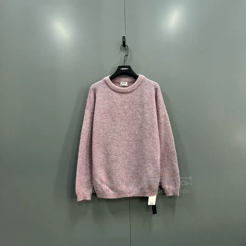 Acne Studios Acne Studios Pink and purple mixed crew neck sweater Size S / US 4 / IT 40 - 1 Thumbnail