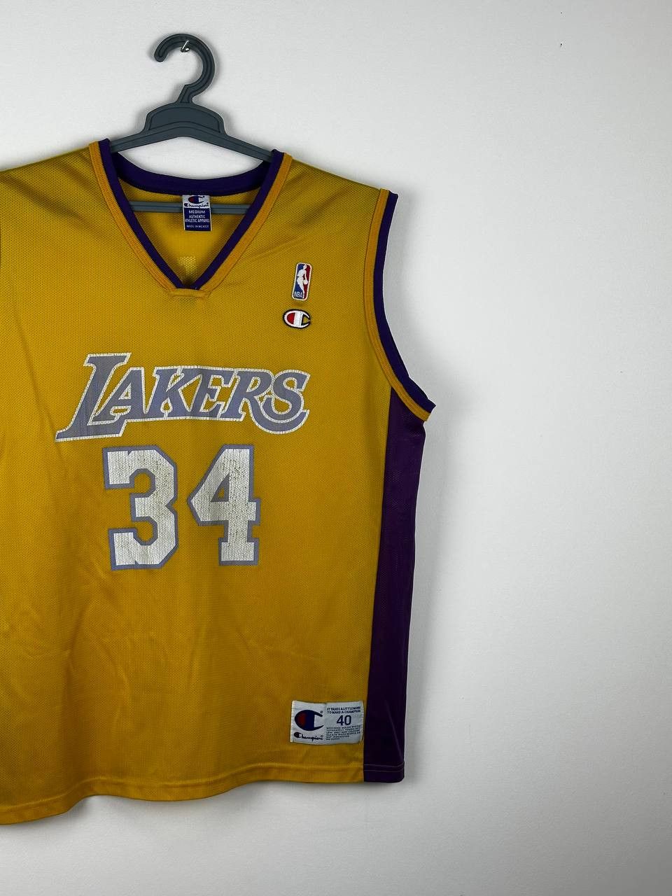 Champion × NBA LA Lakers NBA #34 O’Neal Vintage Champion Basketball Jersey Size US M / EU 48-50 / 2 - 2 Thumbnail