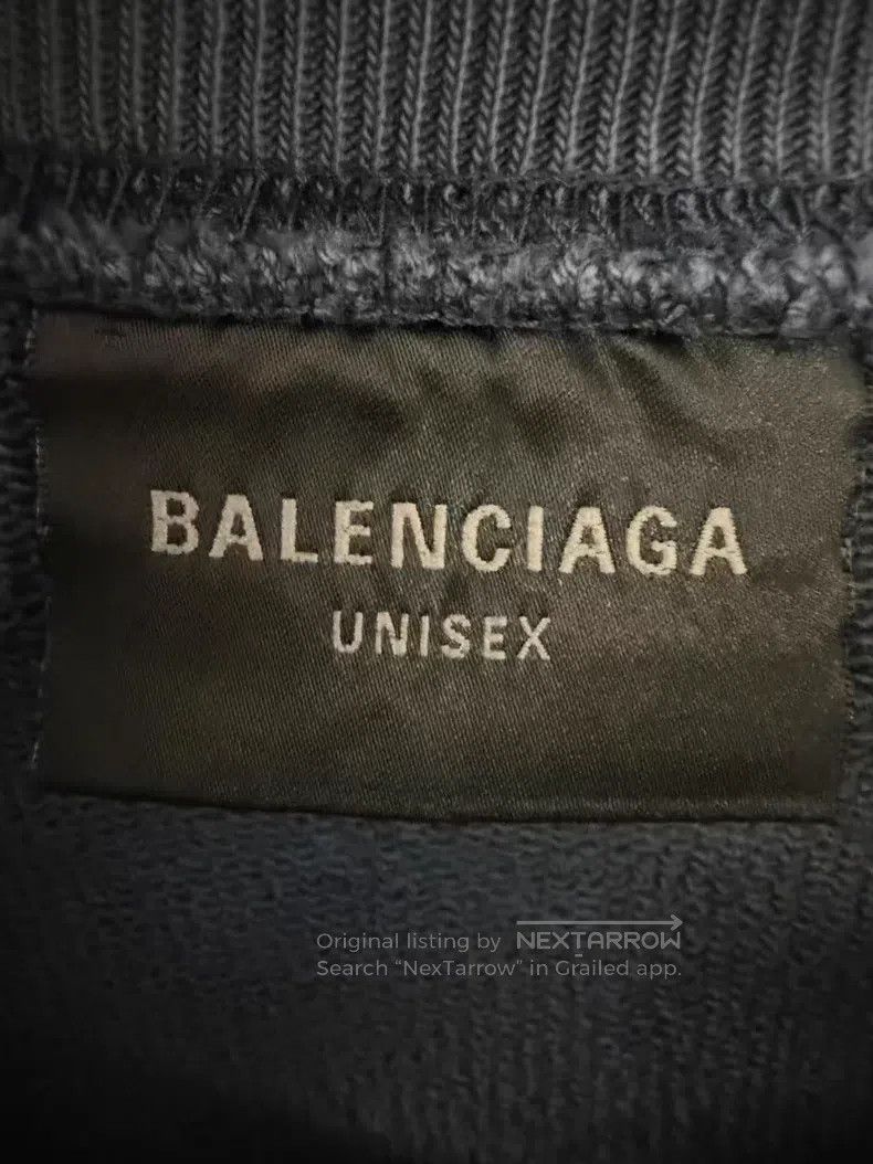 Balenciaga Balenciaga Dark Blue Embroidered Logo Sweater Size US XS / EU 42 / 0 - 3 Thumbnail