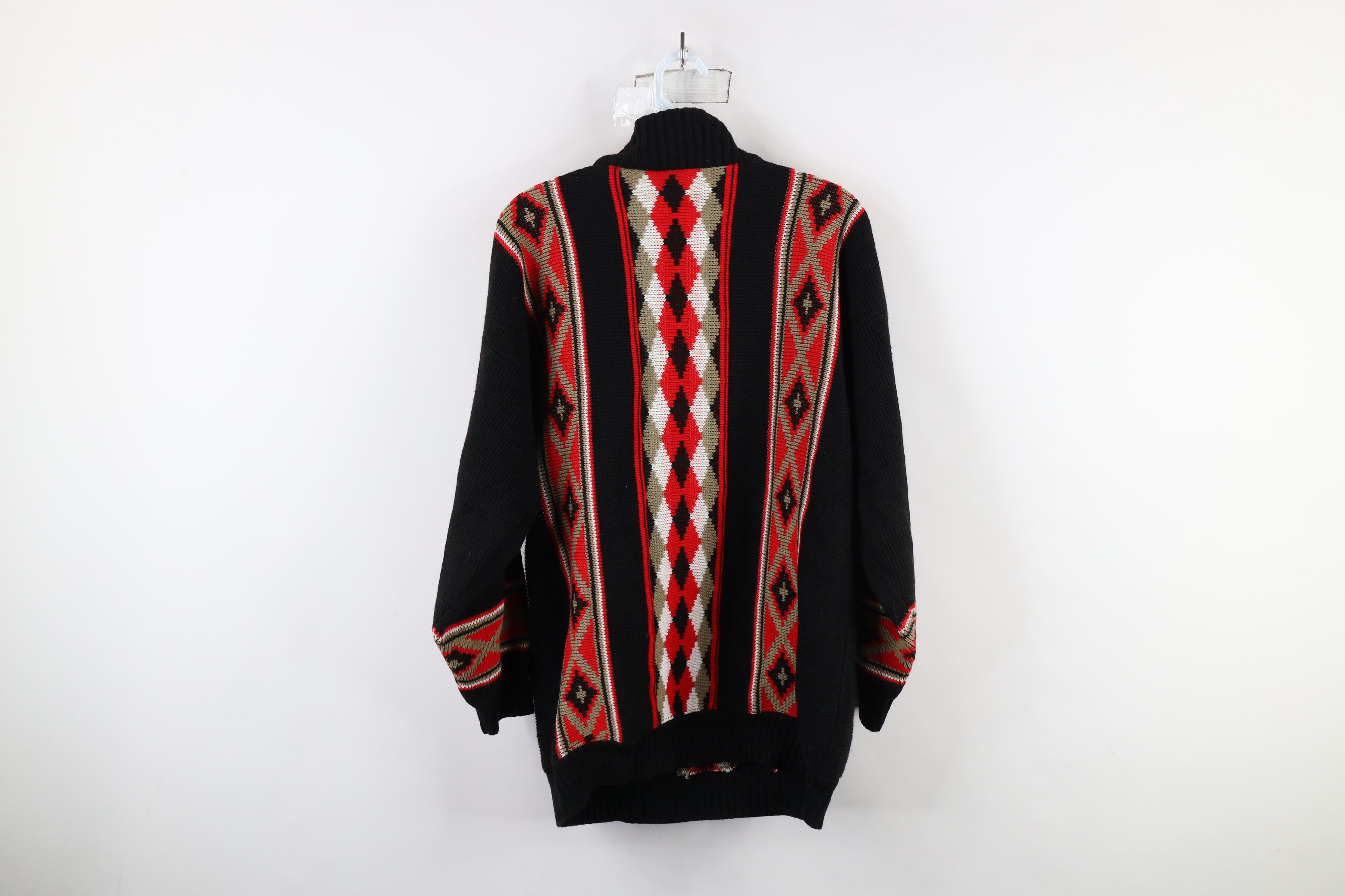 Vintage Vintage 60s 70s Mid Century Modern Mock Neck Knit Sweater Size XXL / US 16-18 / IT 52-54 - 9 Thumbnail