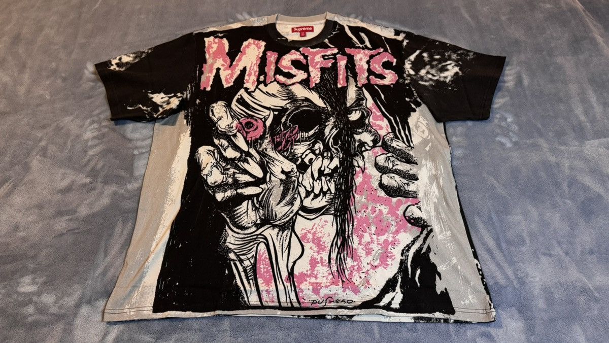 Misfits × Supreme Supreme x Misfits XXL S/S Top White/Pink Size US XXL / EU 58 / 5 - 1 Thumbnail