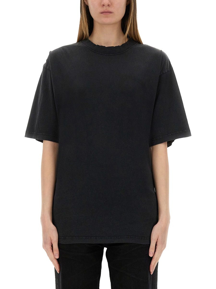 Balenciaga BALENCIAGA "LACE-UP" T-SHIRT - BLACK Size S / US 4 / IT 40 - 1 Thumbnail