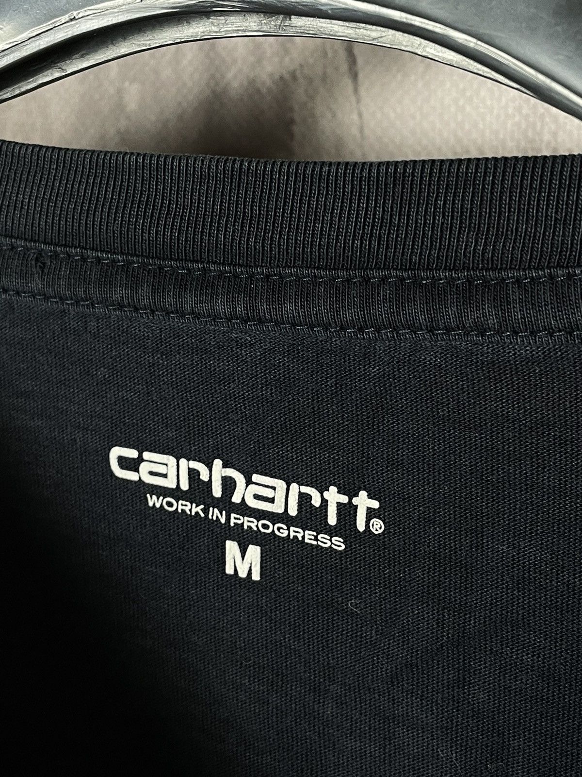 Carhartt × Vintage Crazy Vintage Carhartt Pocket T Shirt Faded Black Grunge Size US M / EU 48-50 / 2 - 8 Thumbnail