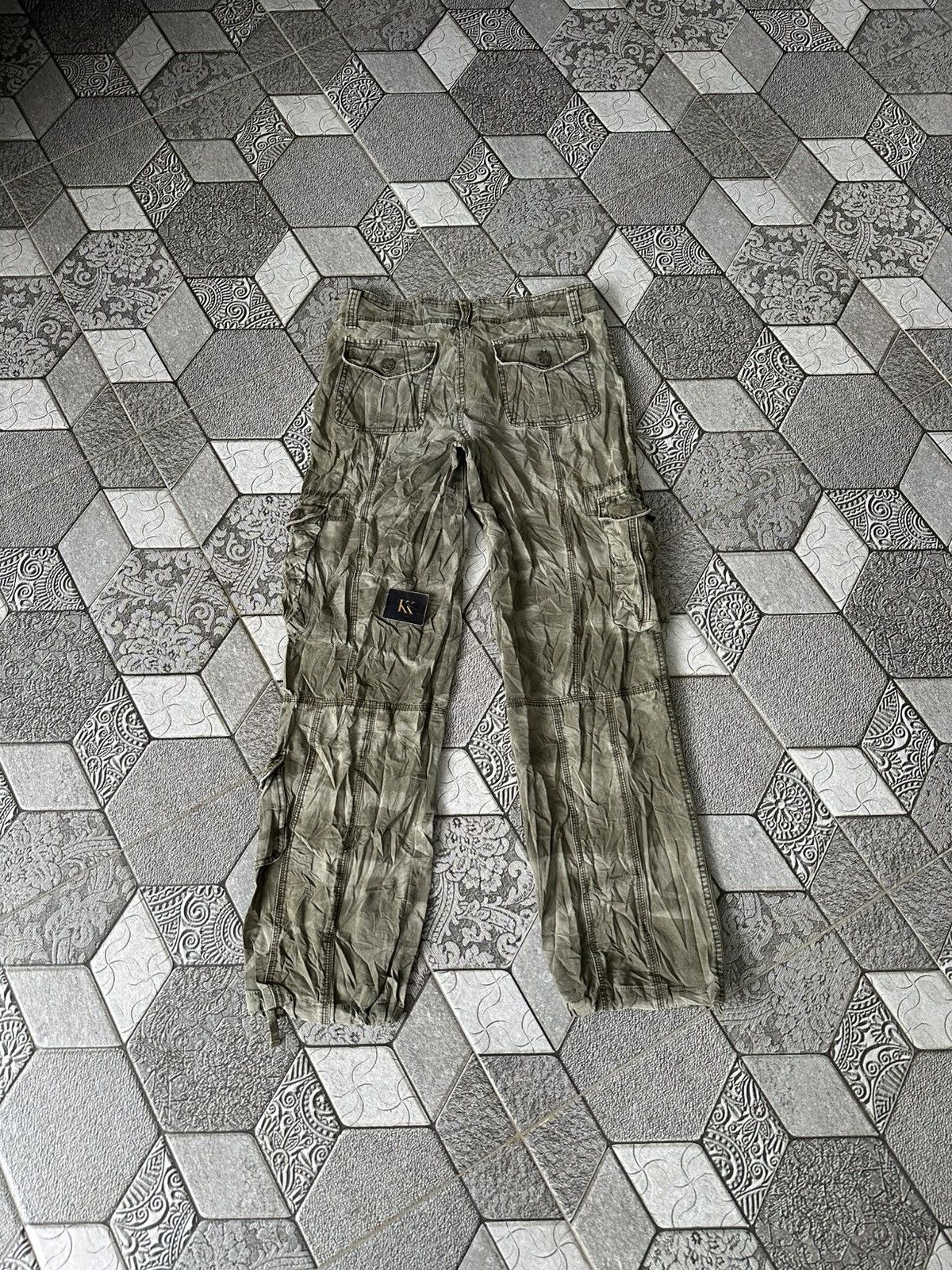 Japanese Brand DAYIDALA Cargo Multi Pocket Tactical Pants Size US 29 - 2 Thumbnail