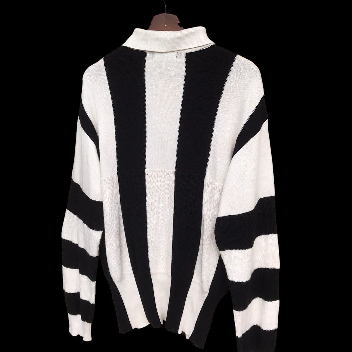 Issey Miyake RARE VINTAGE 90S ISSEY MIYAKE PRISONER ZEBRA STRIPED JUMPER Size US M / EU 48-50 / 2 - 5 Thumbnail