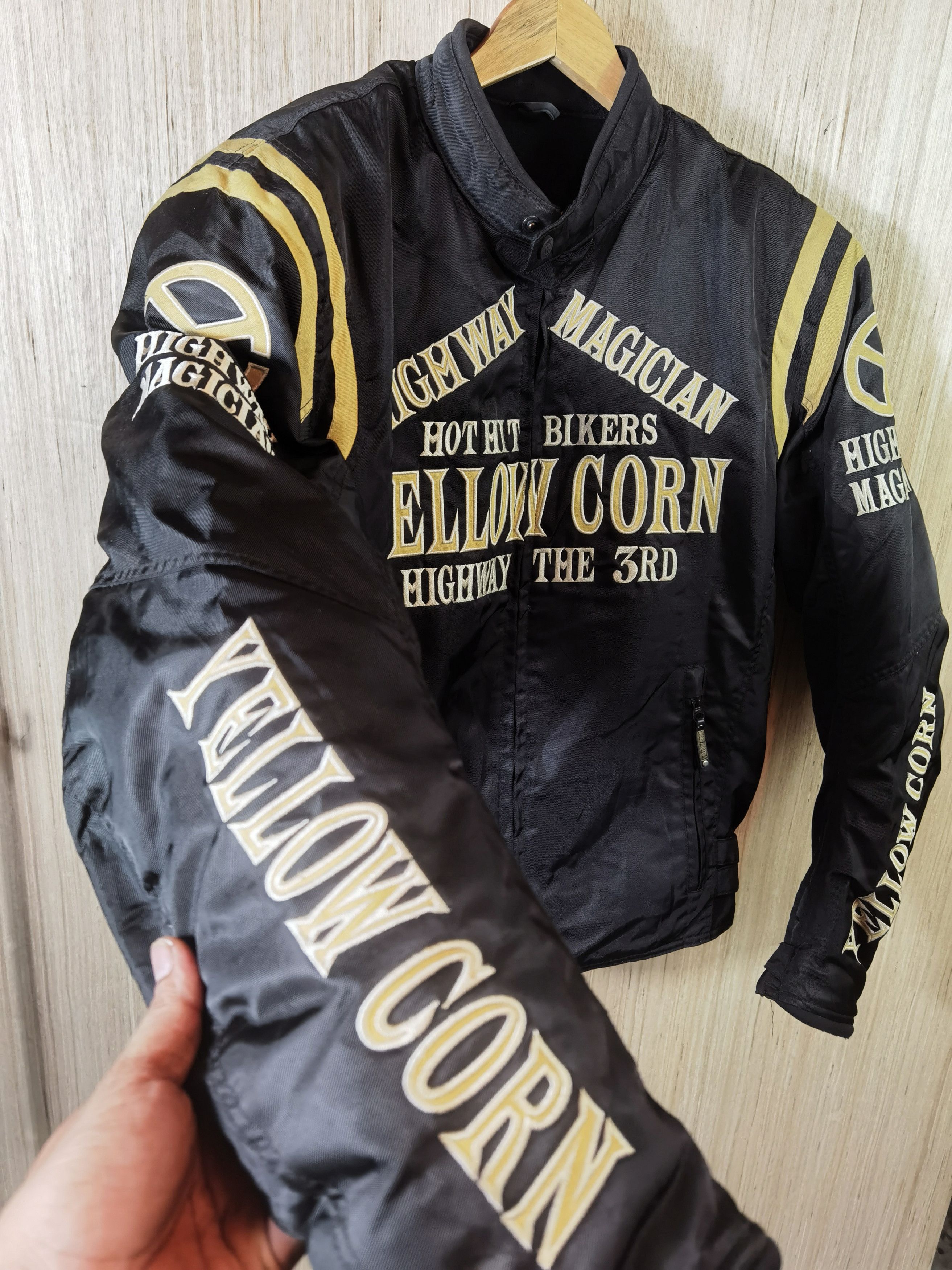 G10 YELLOW CORN HIGHWAY MAGICIAN BIKER PAD JACKET