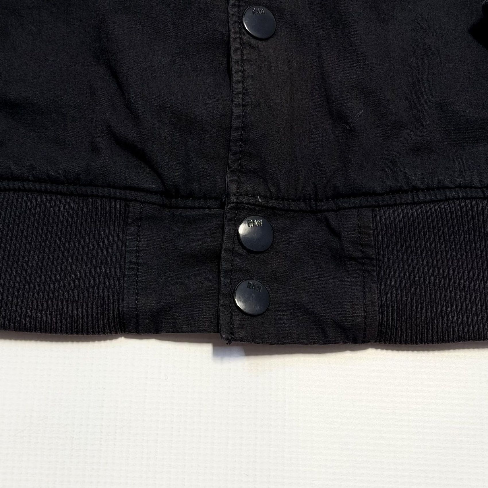 Vintage G-Star RAW Jacket Mens M Black Bomber Snap Front Ribbed Collar Cuffs Hem Mens Size US M / EU 48-50 / 2 - 3 Thumbnail