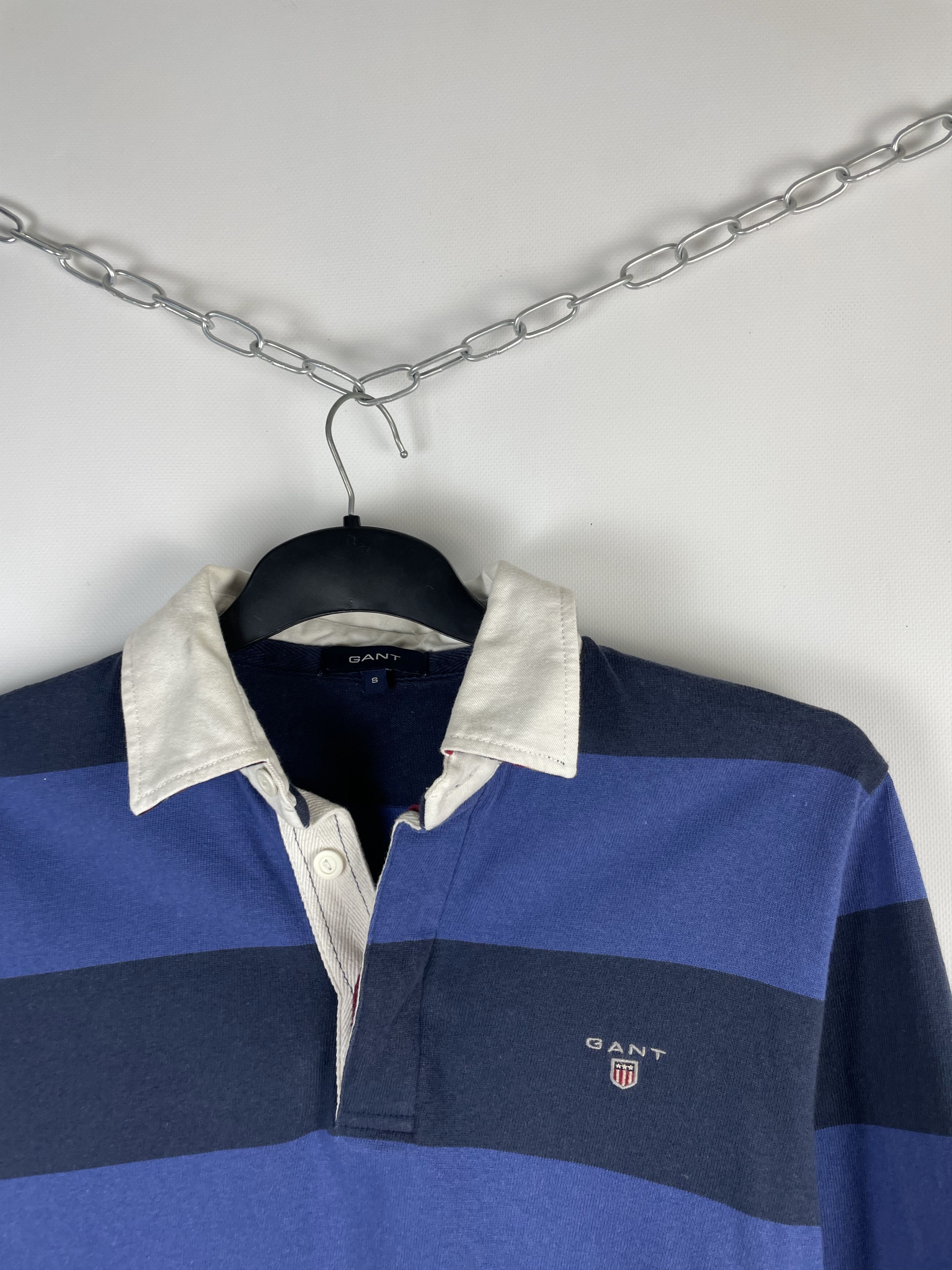 Gant Vintage 90s Gant Rugby Long Sleeve Polo Shirt Size US S / EU 44-46 / 1 - 5 Thumbnail