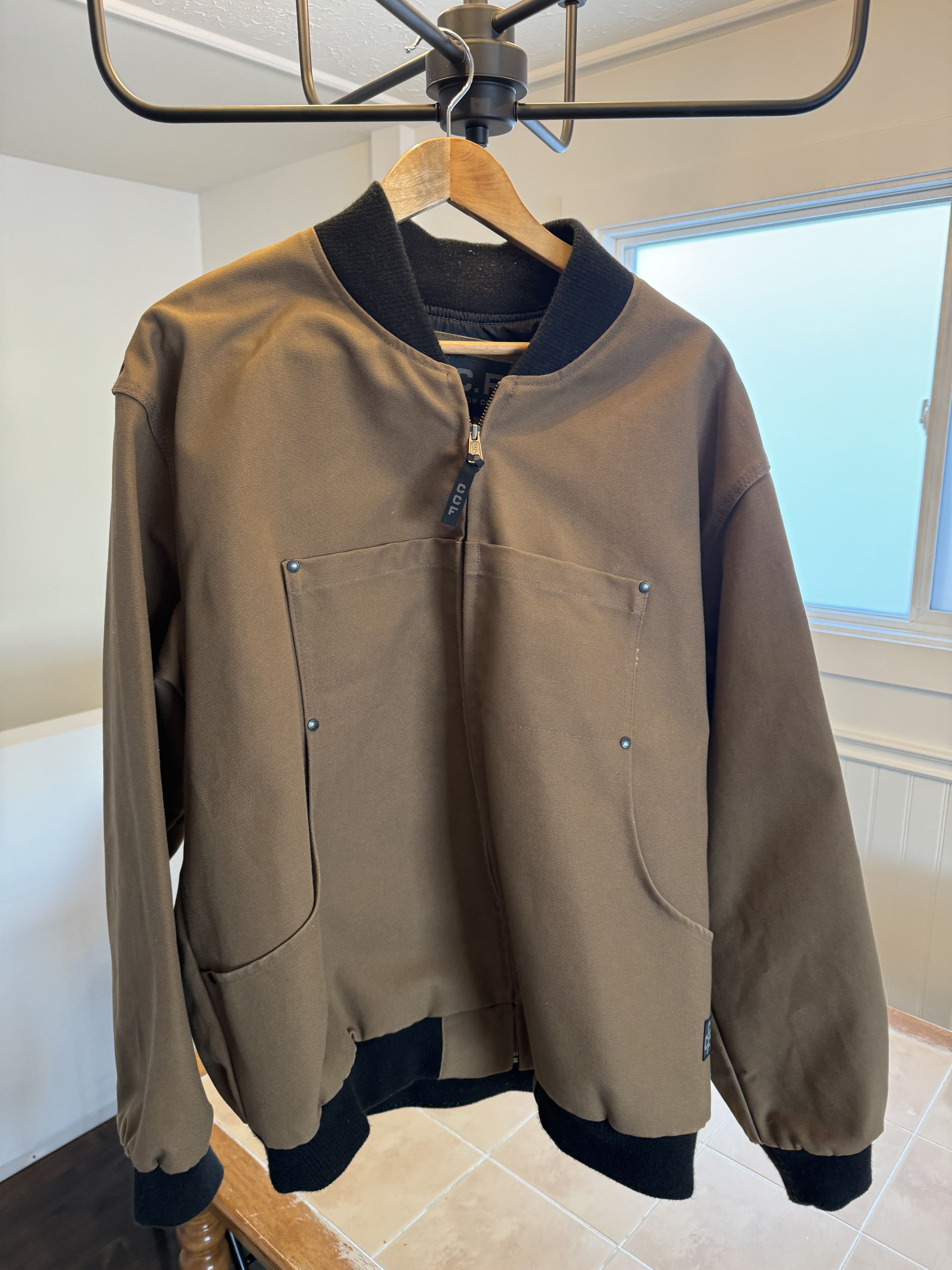 image of Filson Heavy Duty Canvas Jacket (Made In Canada) in Tan, Men's (Size XL)