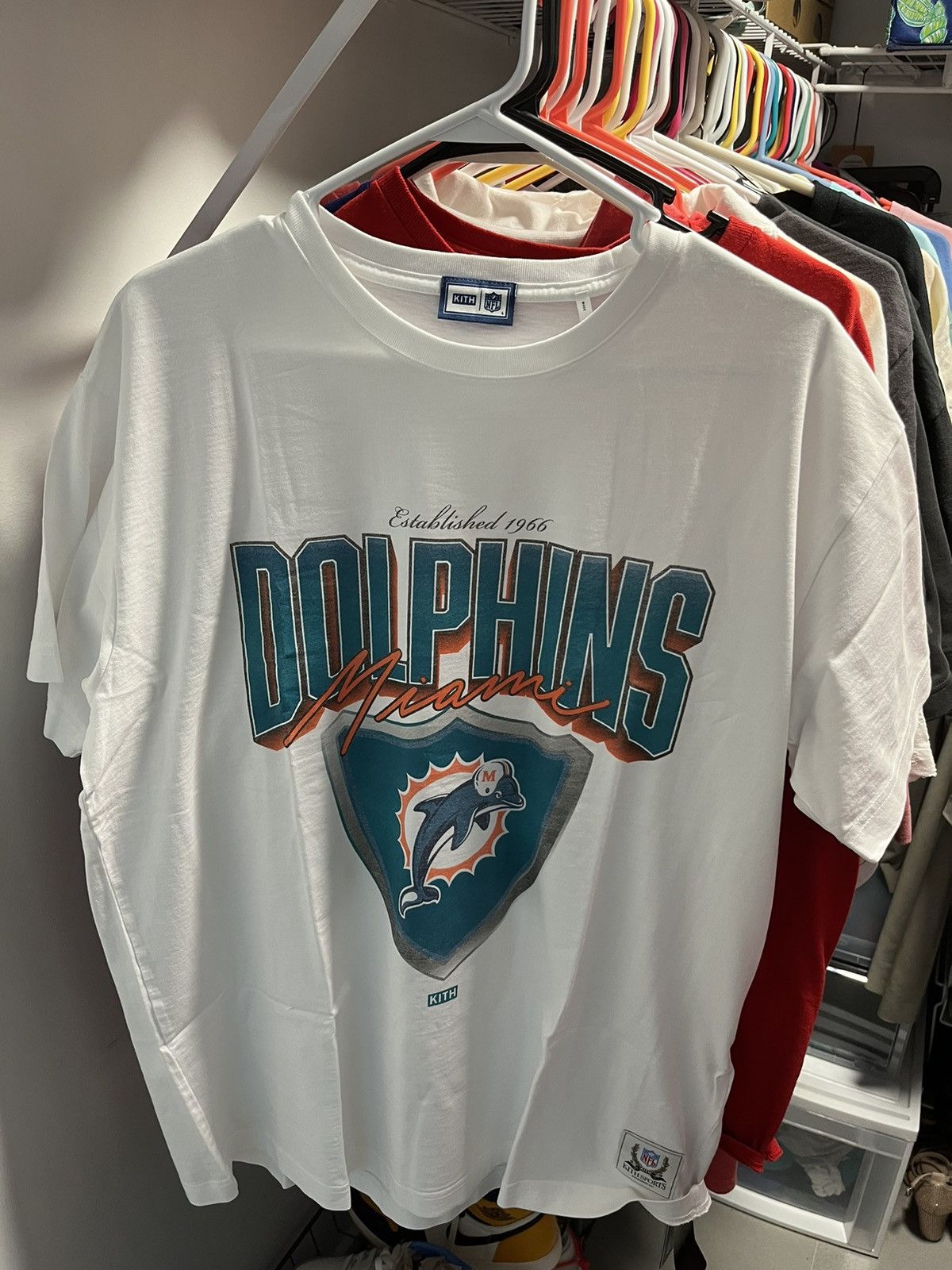 Kith for the NFL: Dolphins Vintage Tee - White – Kith Europe