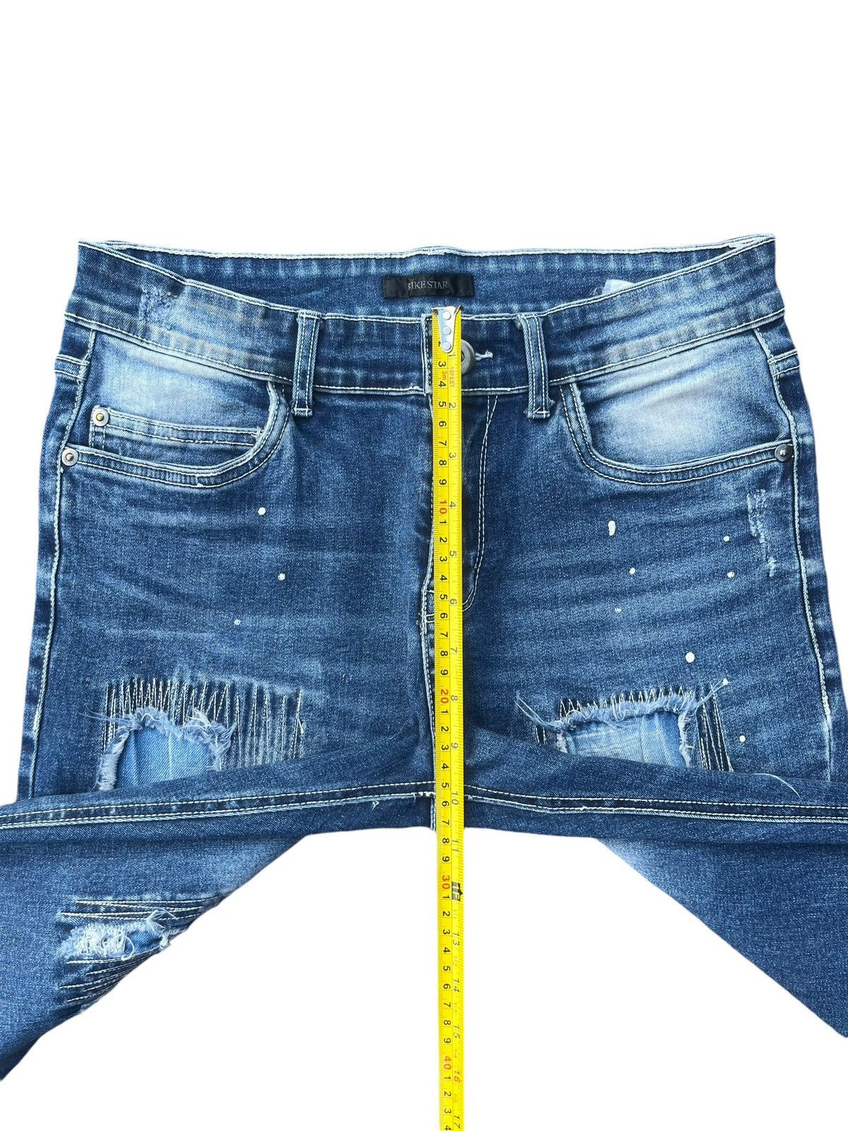 Japanese Brand Vintage Japanese Brand Barracuda Distressed Skinny Jeans Size US 29 - 12 Thumbnail