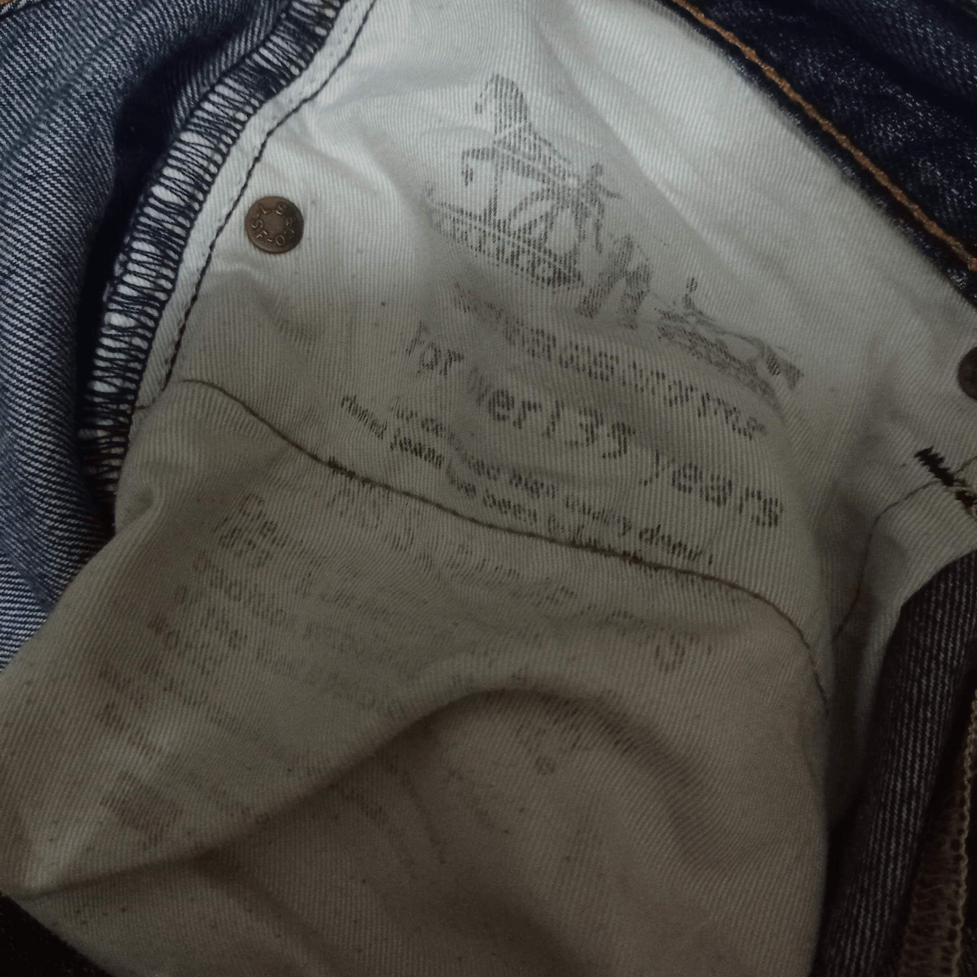Levi's × Levi's Vintage Clothing Vintage Levis 502 Blue Wash Distressed Loose Jeans 30x27 Size US 30 / EU 46 - 10 Thumbnail