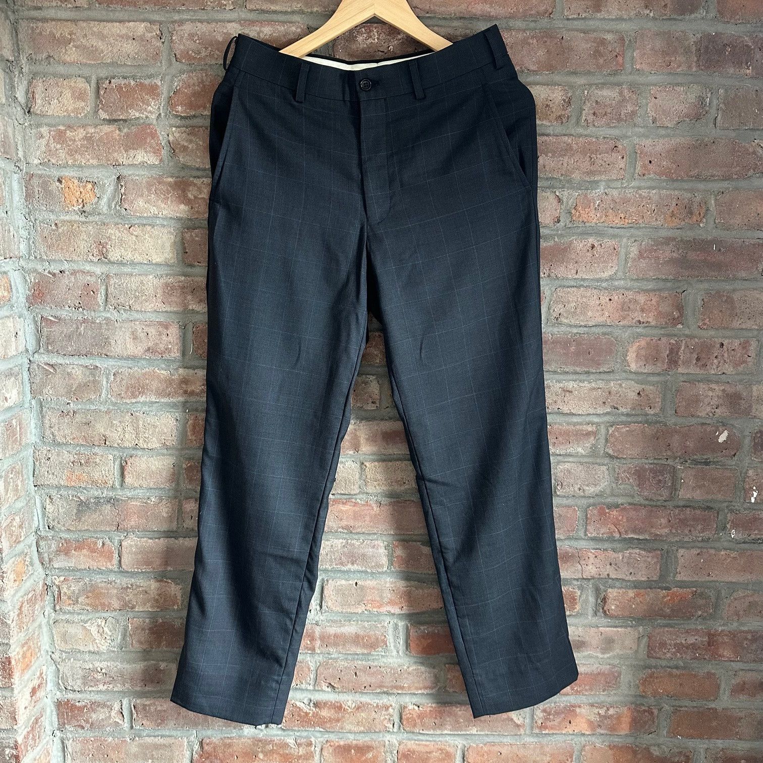 Comme des Garcons Homme Deux Grey Wool Check Trousers AD2019 Size US 30 / EU 46 - 1 Thumbnail