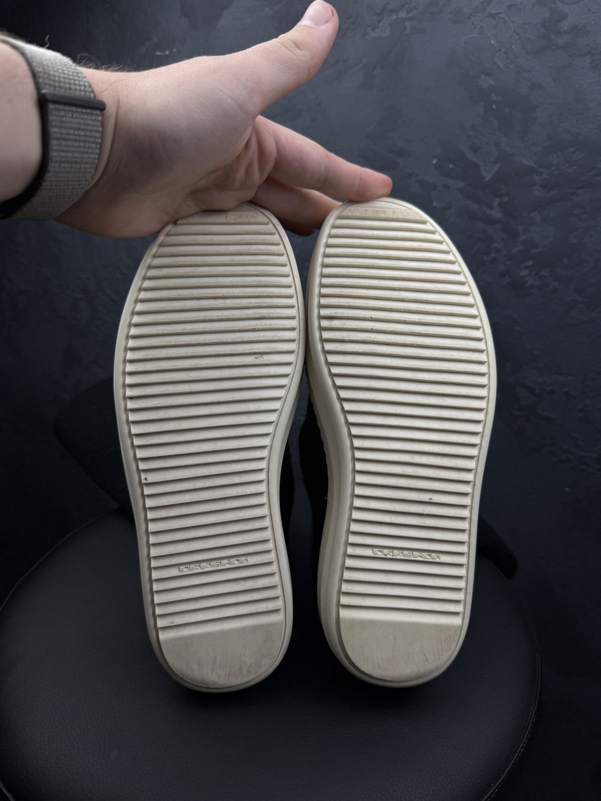 Rick Owens Drkshdw Rick Owens DRKSHDW Cotton Knit Sock Ramones Size US 8 / IT 38 - 10 Thumbnail