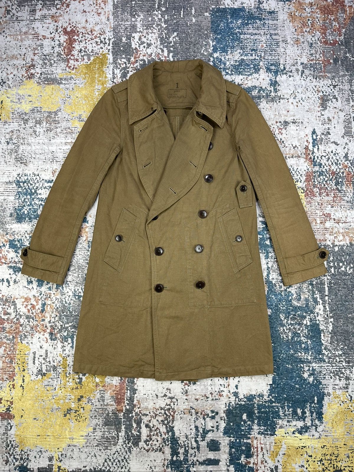 Vintage Vintage Green Bowles Military Field Coat Jacket Size US XXS / EU 40 - 1 Thumbnail
