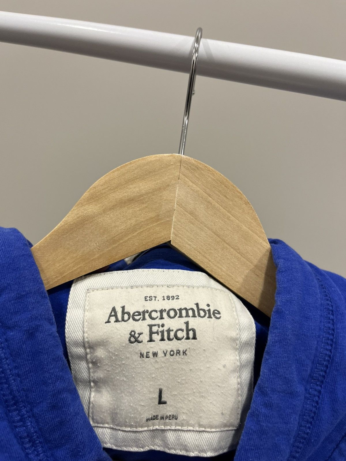 If Six Was Nine VTG Y2K Abercrombie Hoodie Blue #92 Rare If Was Six Nine Size US L / EU 52-54 / 3 - 4 Thumbnail
