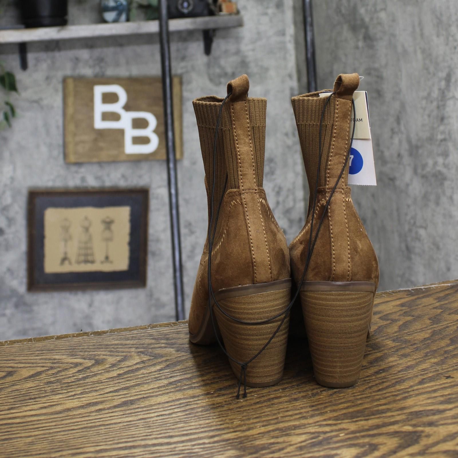 Other Universal Thread Womens Ankle Boots 88225814 Cognac Brown 7m Size US 7 / IT 37 - 4 Thumbnail