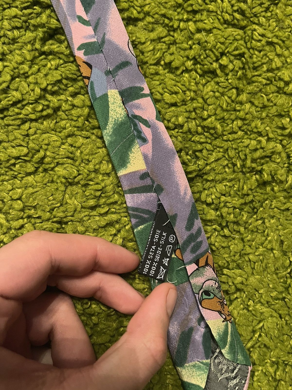 Disney × Iceberg × Vintage Iceberg x Disney 1990s vintage archive silk tie Size ONE SIZE - 3 Thumbnail