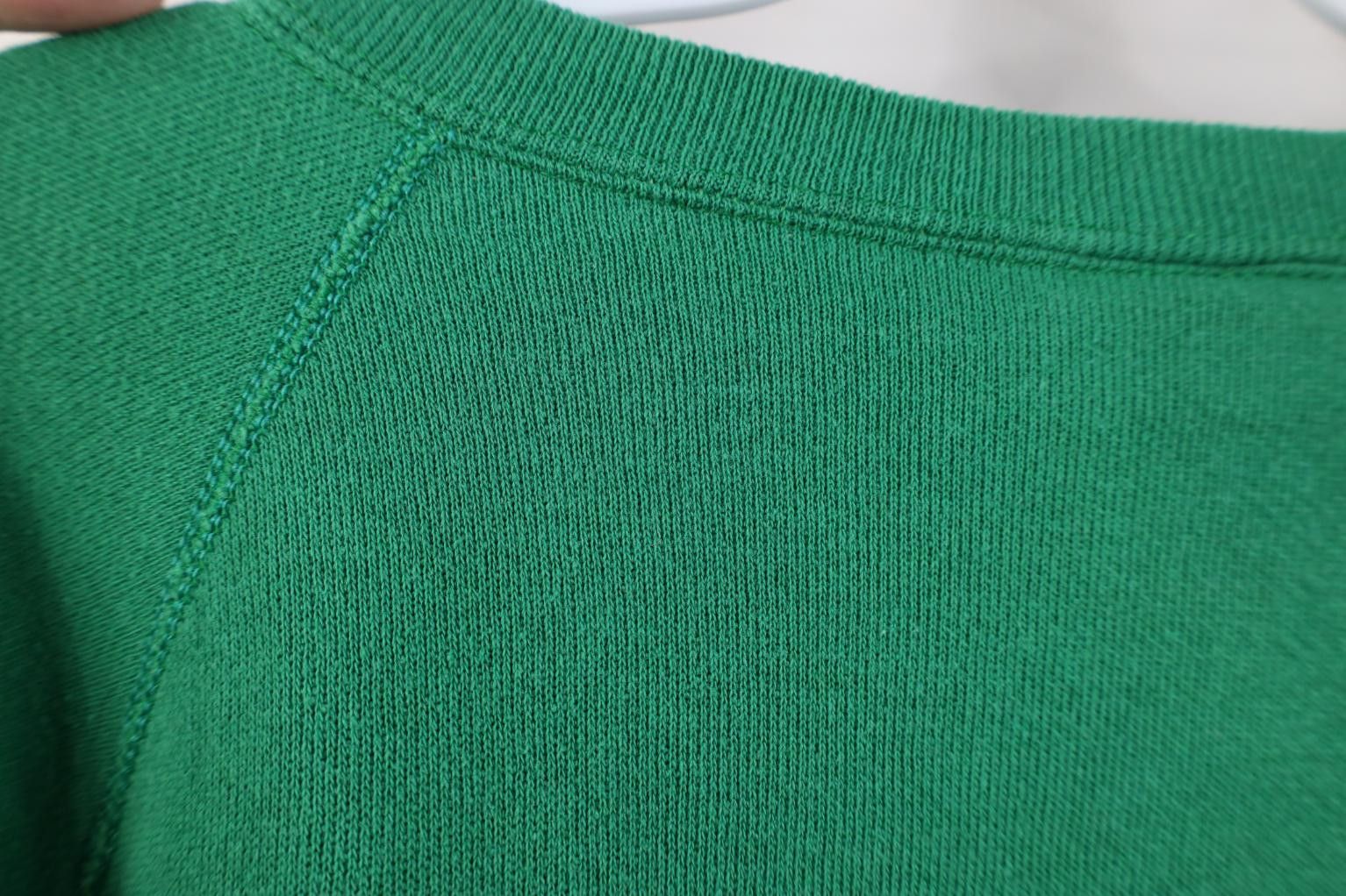 Vintage Vintage 70s 80s Streetwear Blank Gusset Sweatshirt Green USA Size L / US 10 / IT 46 - 10 Thumbnail