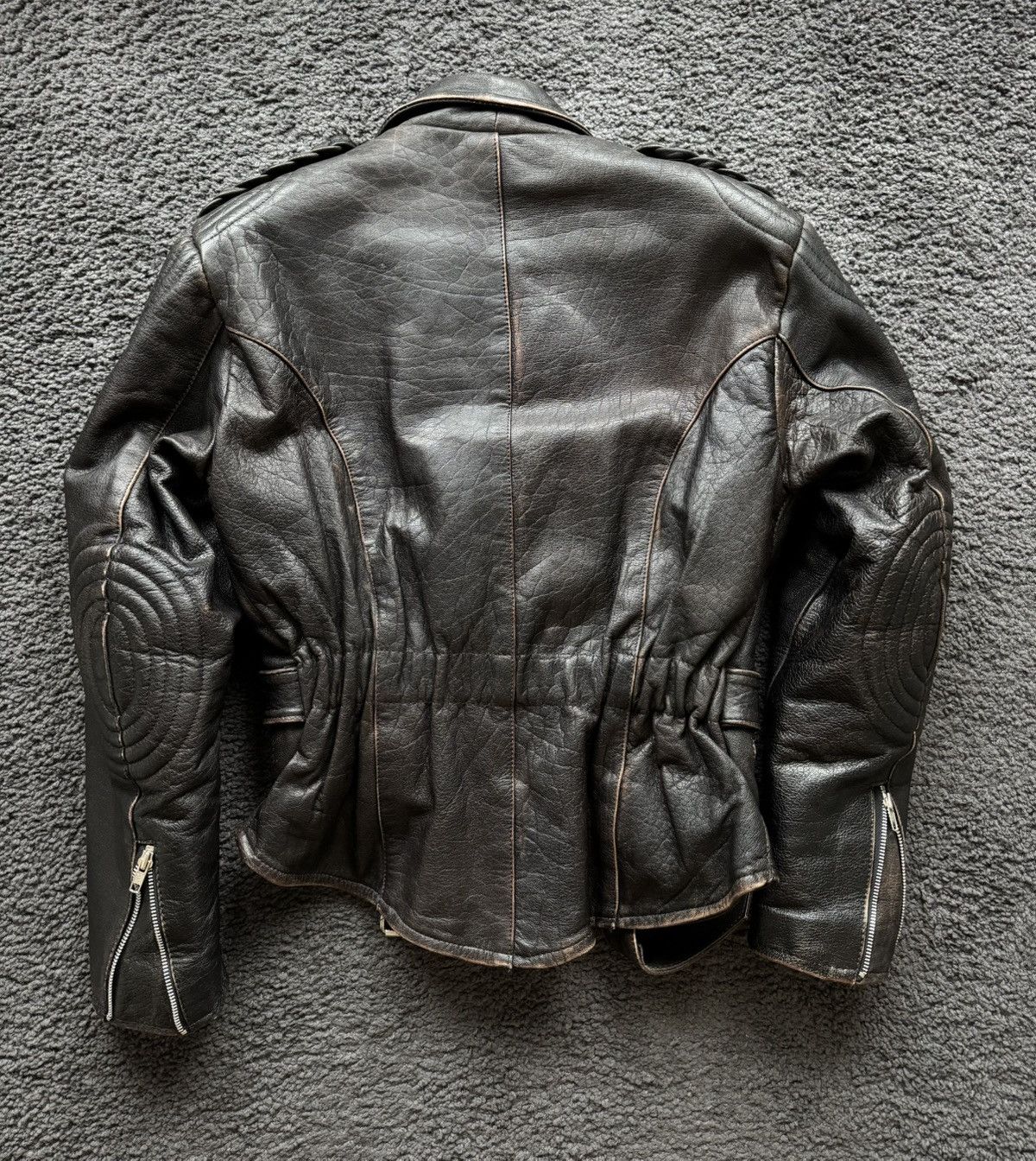 Vintage Vintage washed leather jacket 🔥 Size M / US 6-8 / IT 42-44 - 2 Thumbnail